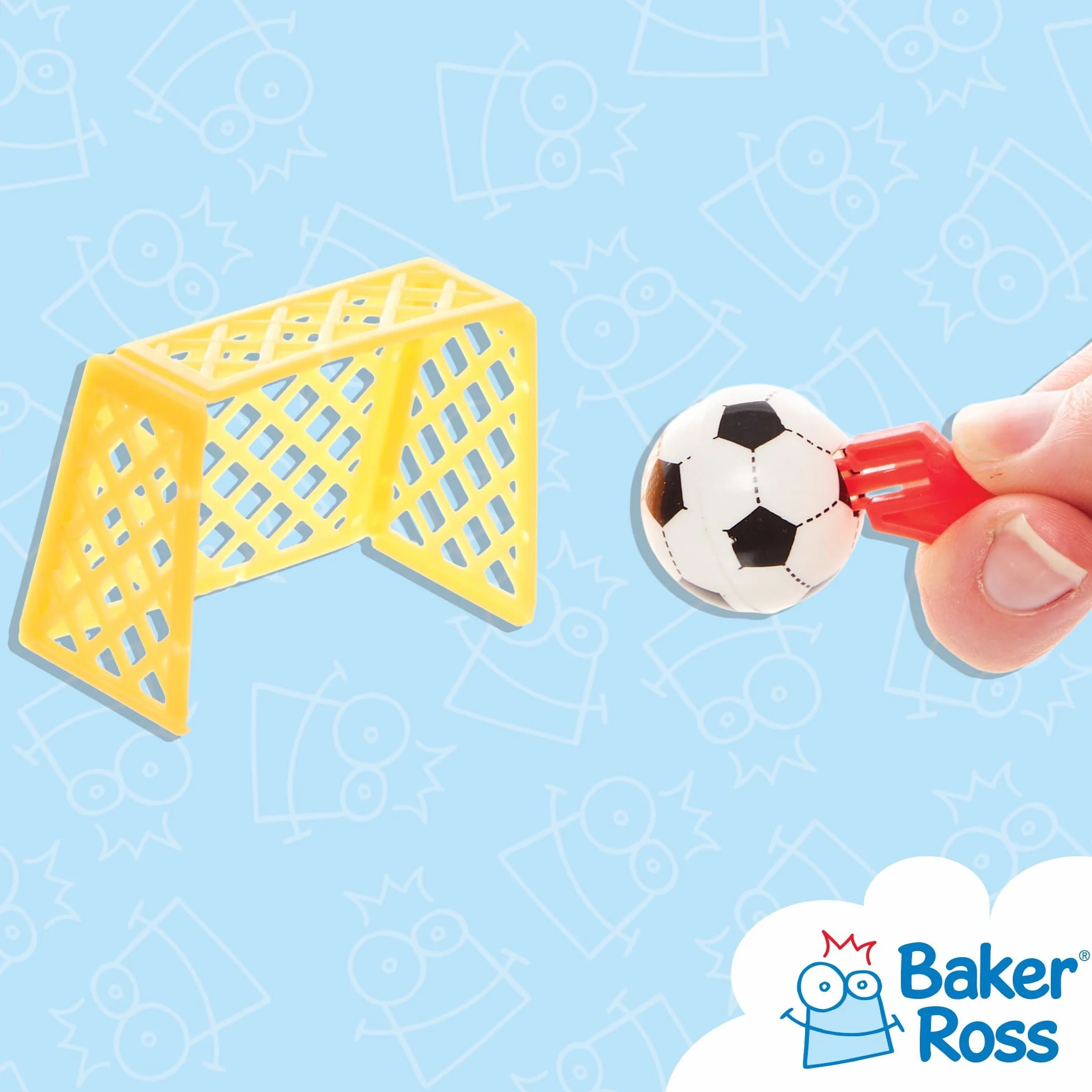 Baker Ross Buts de football paquet de 8 petits jouets pour sacs de fête
