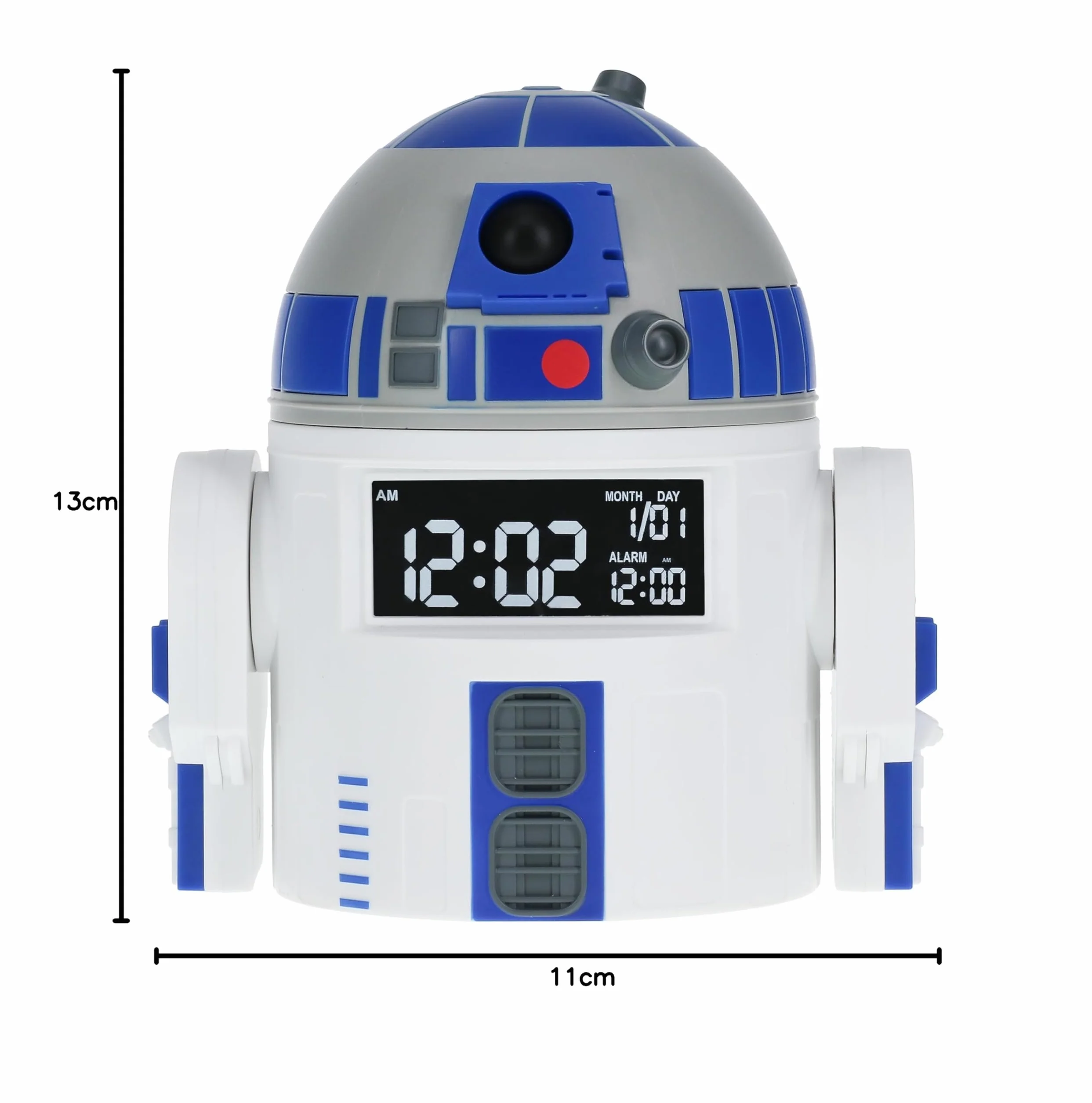 Paladone Réveil R2D2 Officiel avec Sons Star Wars USB