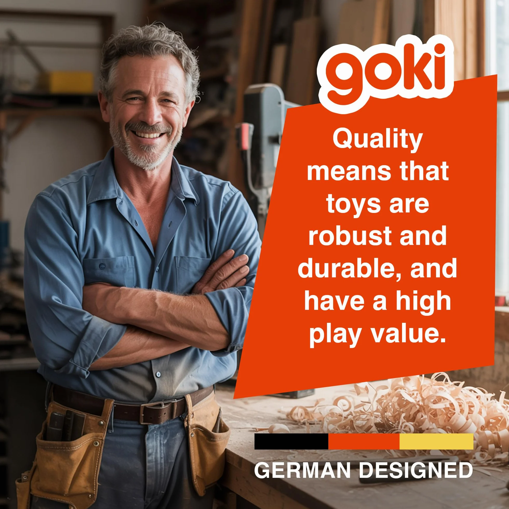 Horloge Apprentissage Goki 58980 Petite Brun