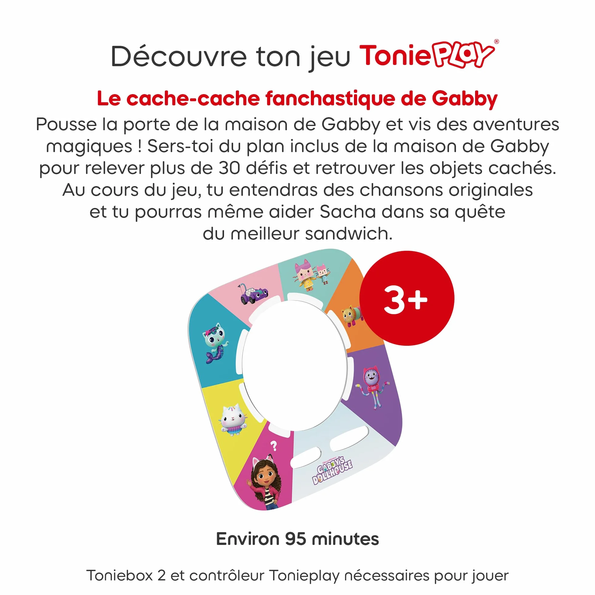 tonies Gabby's Fanchastique Cache-Cache Tonieplay Jeu, Compatible Toniebox 2, 3-9 Ans
