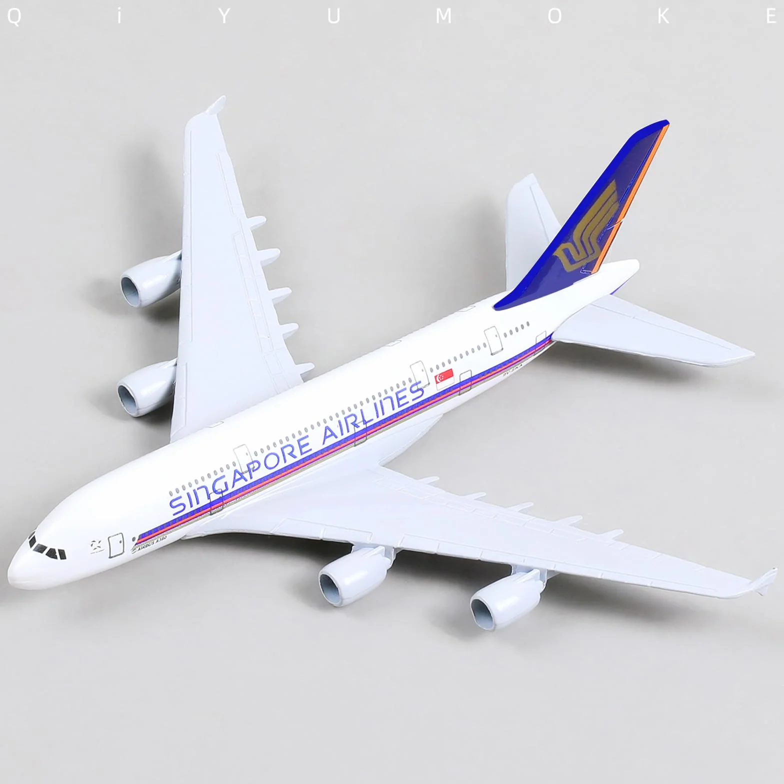 Singapore Airlines A380 1/400 Modèle d'avion en Métal Moulé sous Pression avec Support