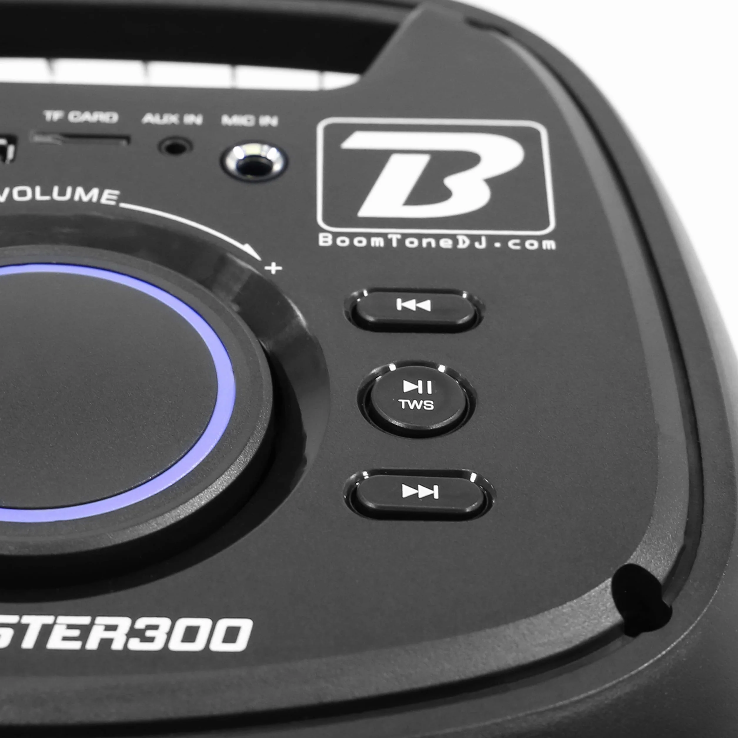 BoomTone DJ Boomaster 300 Enceinte Bluetooth Lumineuse LED Portable 250W, Enceinte Karaoke, TWS, Rechargeable USB, Tuner