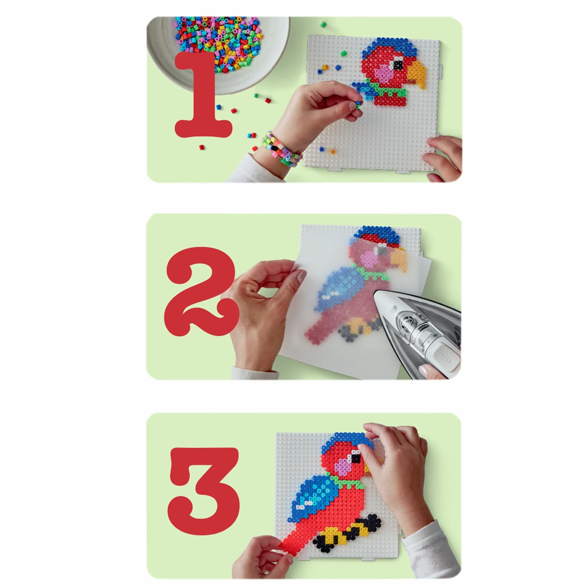HAMA sachet de perles à repasser bio midi 1000 perles loisirs créatifs enfants 5 ans