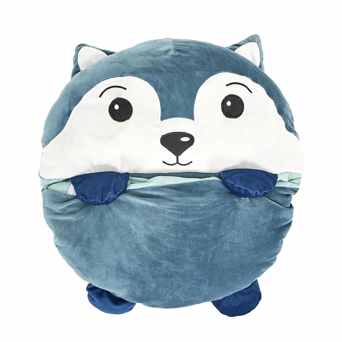 Sac de Couchage Convertible Loup 50x130cm Bleu Paris Prix