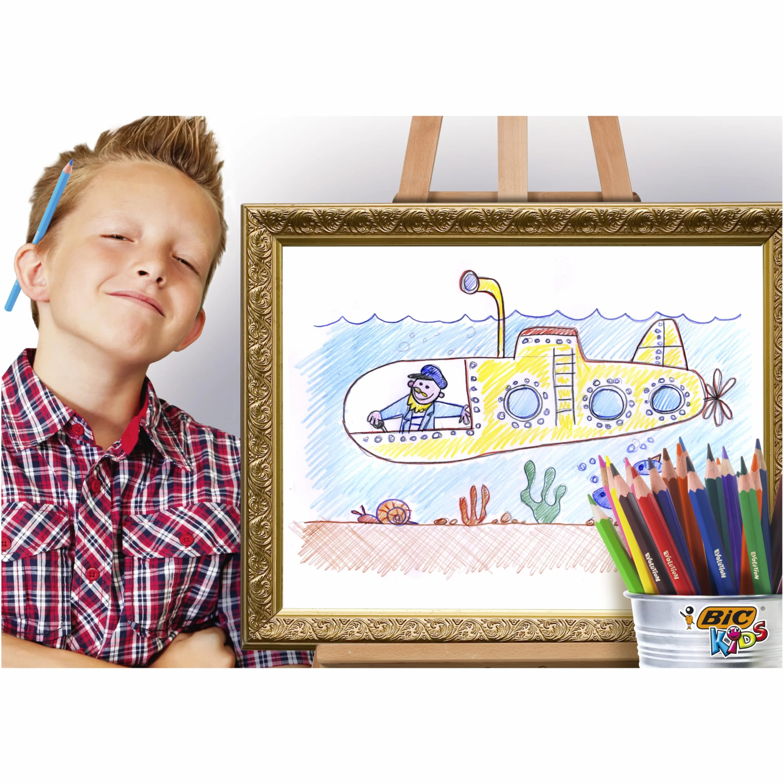 BIC Kids Evolution ECOlutions Crayons de Couleur 36 Pièces