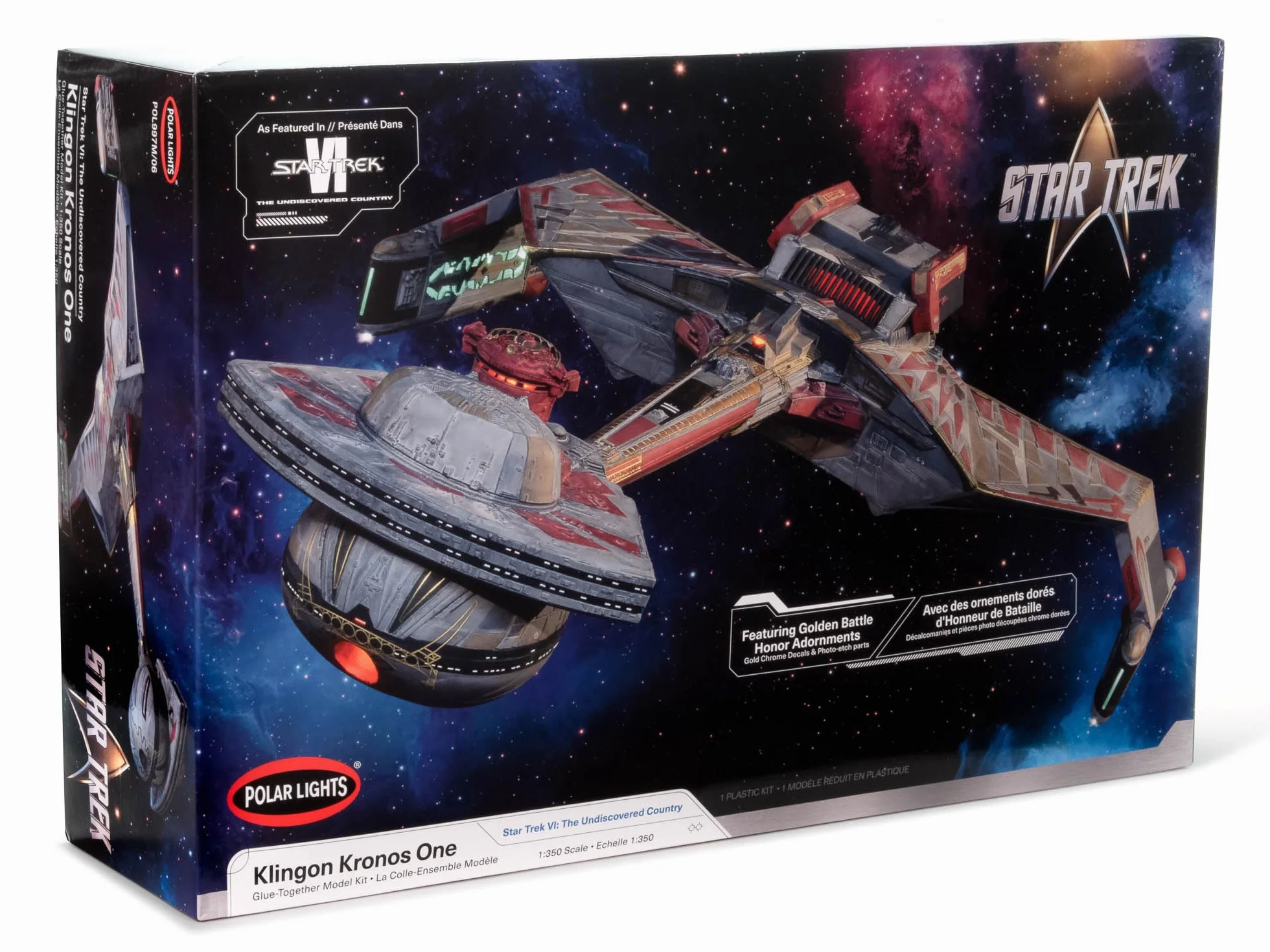 Polar Lights Star Trek 6 The Undiscovered Country Klingon Kronos One Kit de maquette échelle 1:350