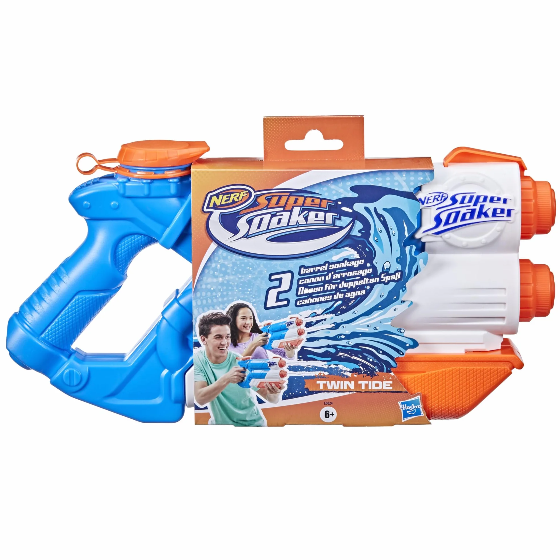 Nerf Super Soaker Twin Tide Blaster à Eau Puissant pour Enfant dès 6 Ans