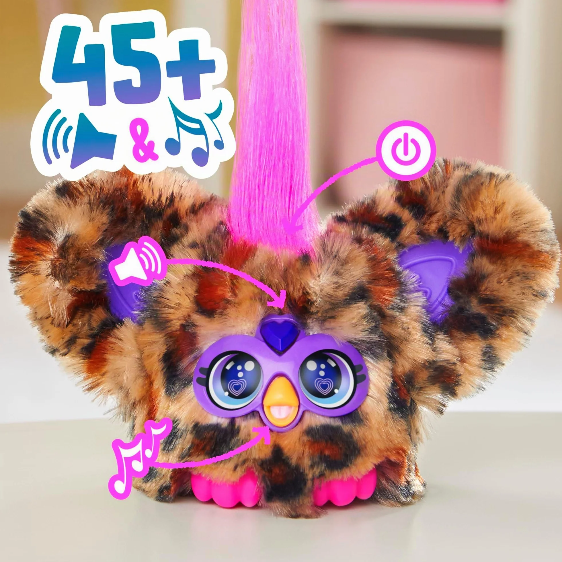 Hasbro Furby Furblets Chee-Chee Mini guépard en Peluche
