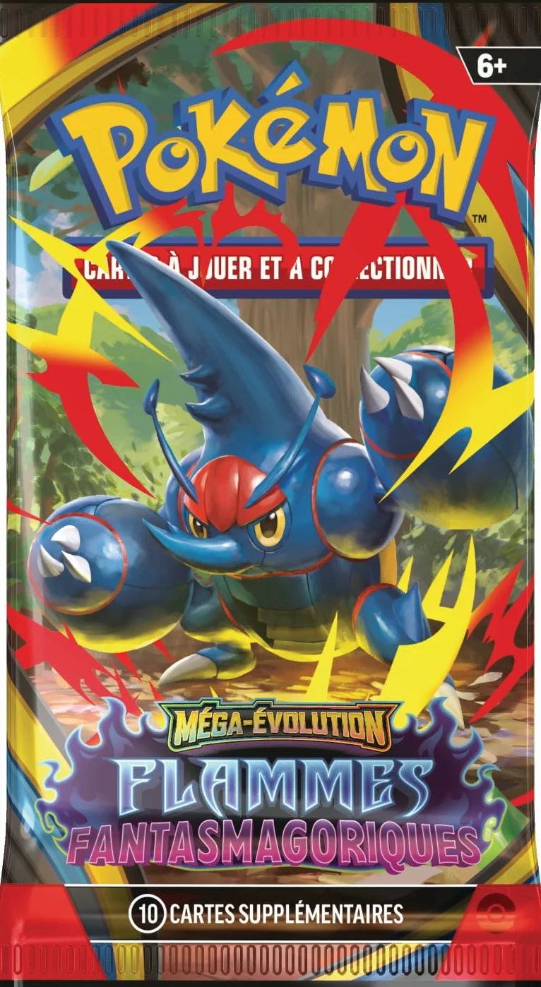 Pokémon JCC Méga-Évolution Flammes Fantasmagoriques Lot 6 boosters