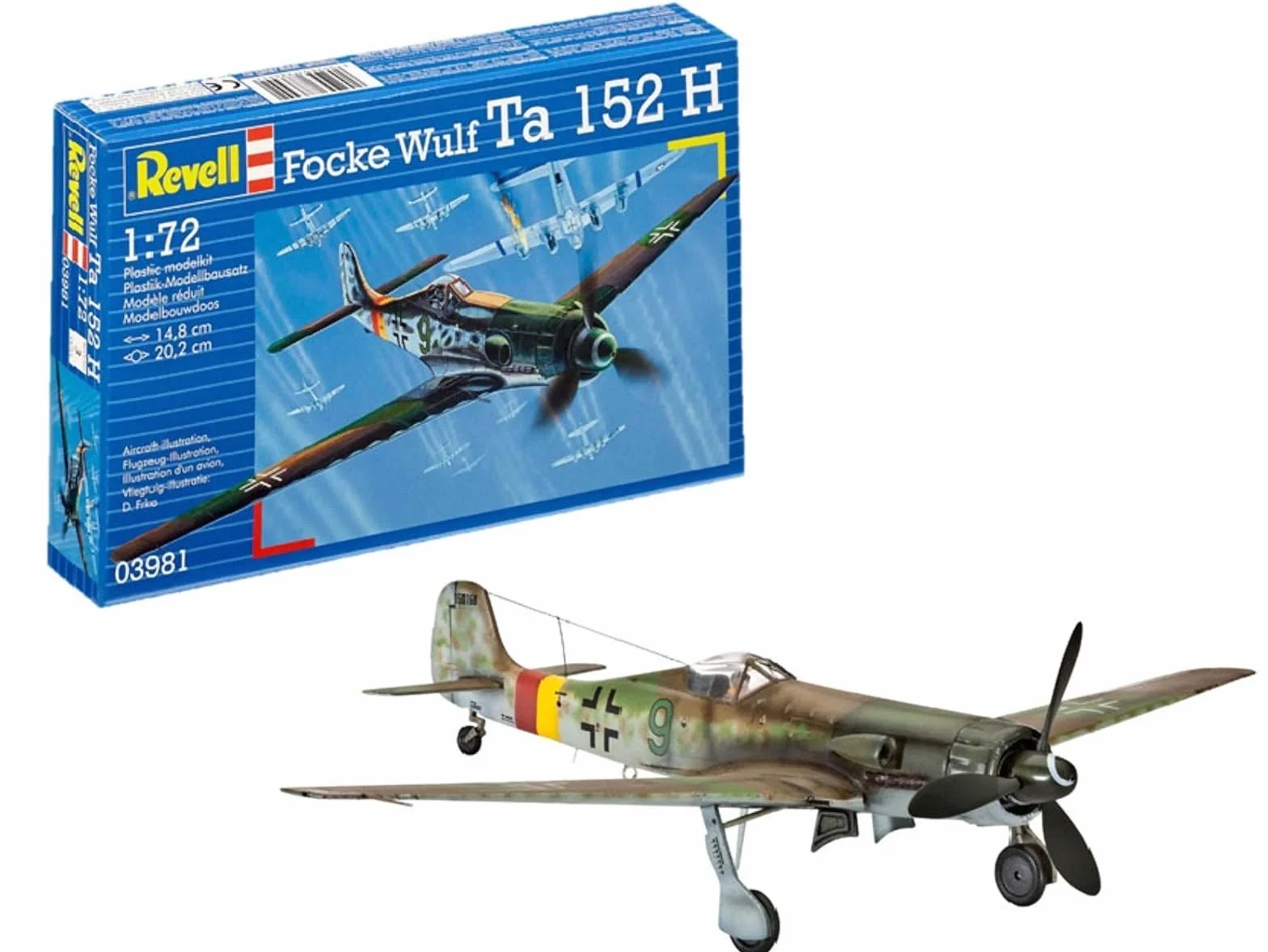 Revell Kit de Maquette d'avion Focke Wulf Ta152H Échelle 1:72