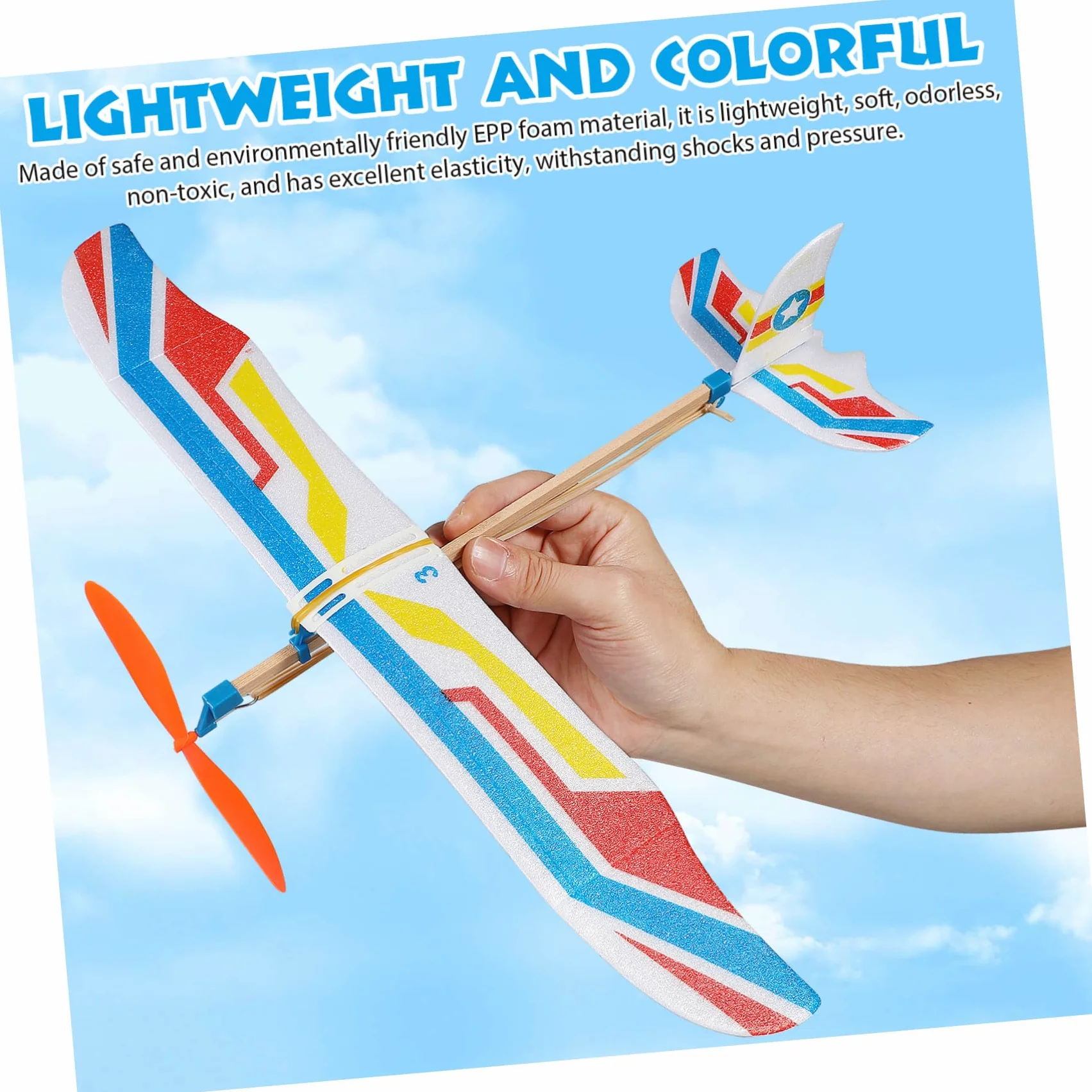 HEMOTON Avion DIY Planeur Mousse Éducatif 5 Pièces