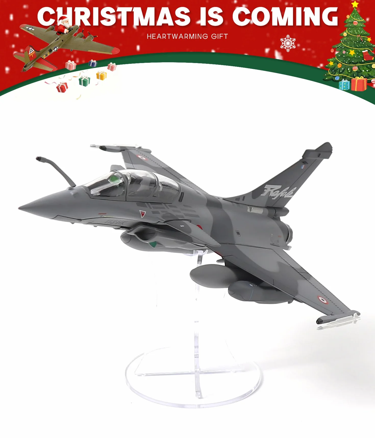 NUOTIE Rafale B 1/72 Modèle d'avion en Métal Moulé sous Pression Camouflage