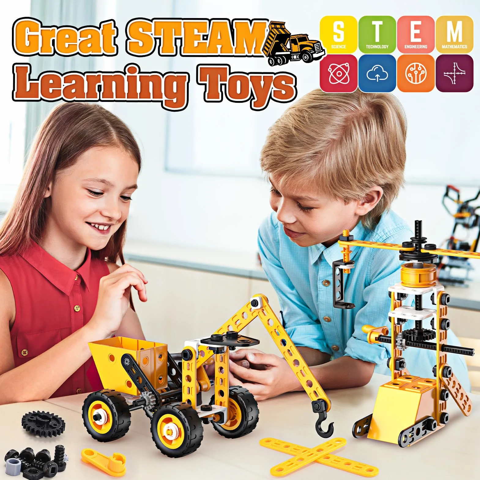 Jeu de Construction Camion Enfant Garcon 5-12 Ans Voiture Cadeau Anniversaire