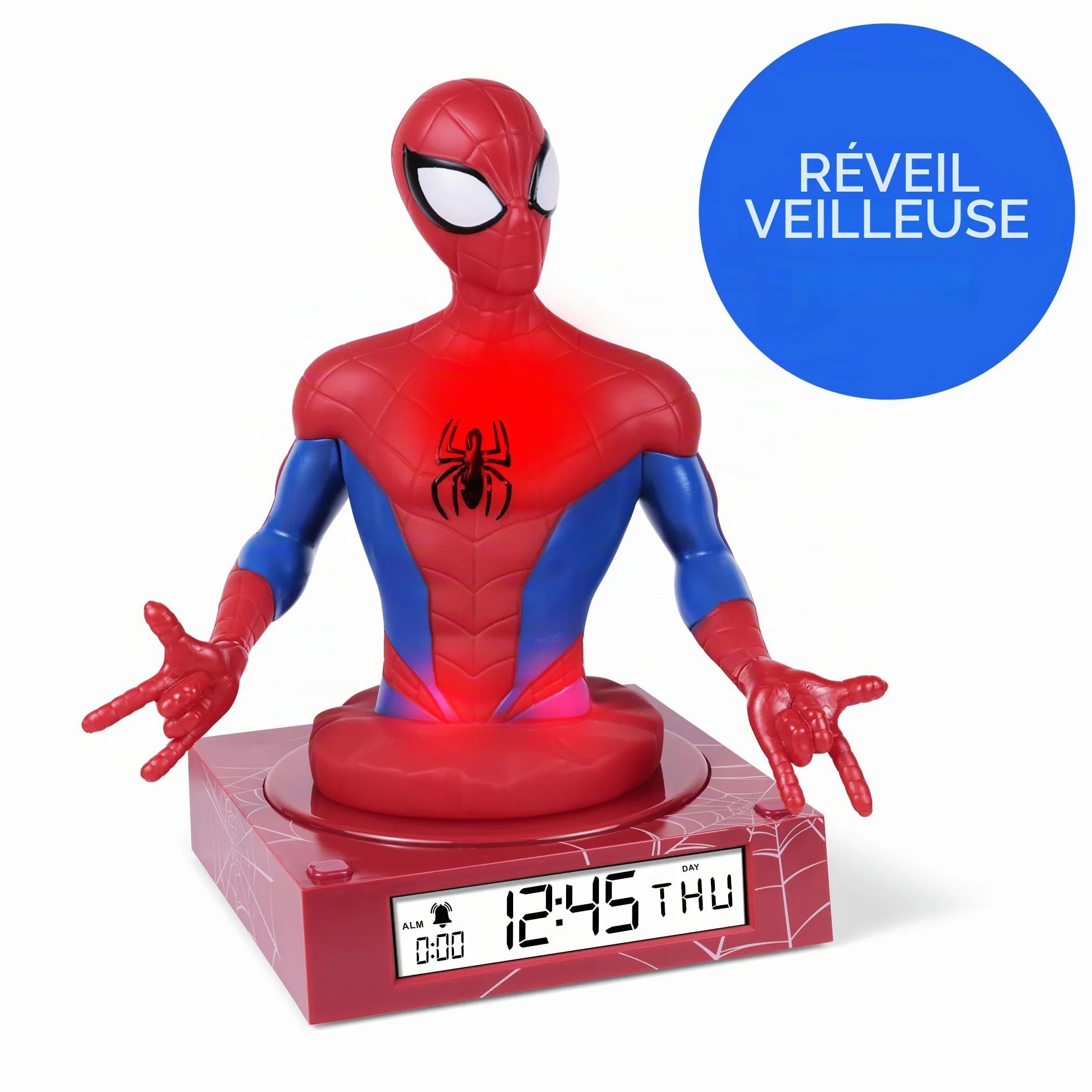 Réveil numérique 3D Spiderman pour enfants
