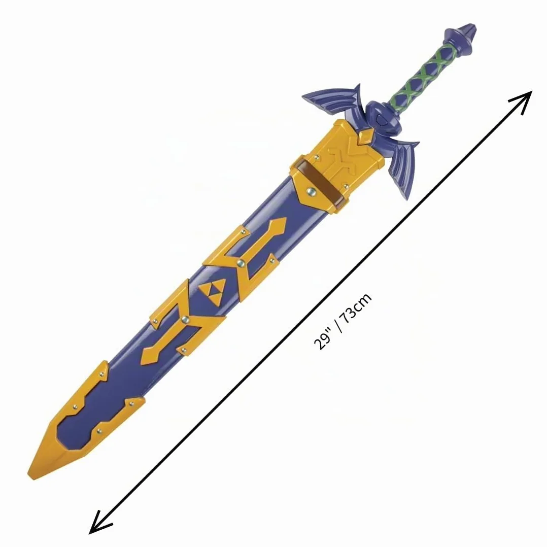 Épée lumineuse Legend of Zelda 73 cm sous licence officielle Disguise avec fourreau et poignée LED