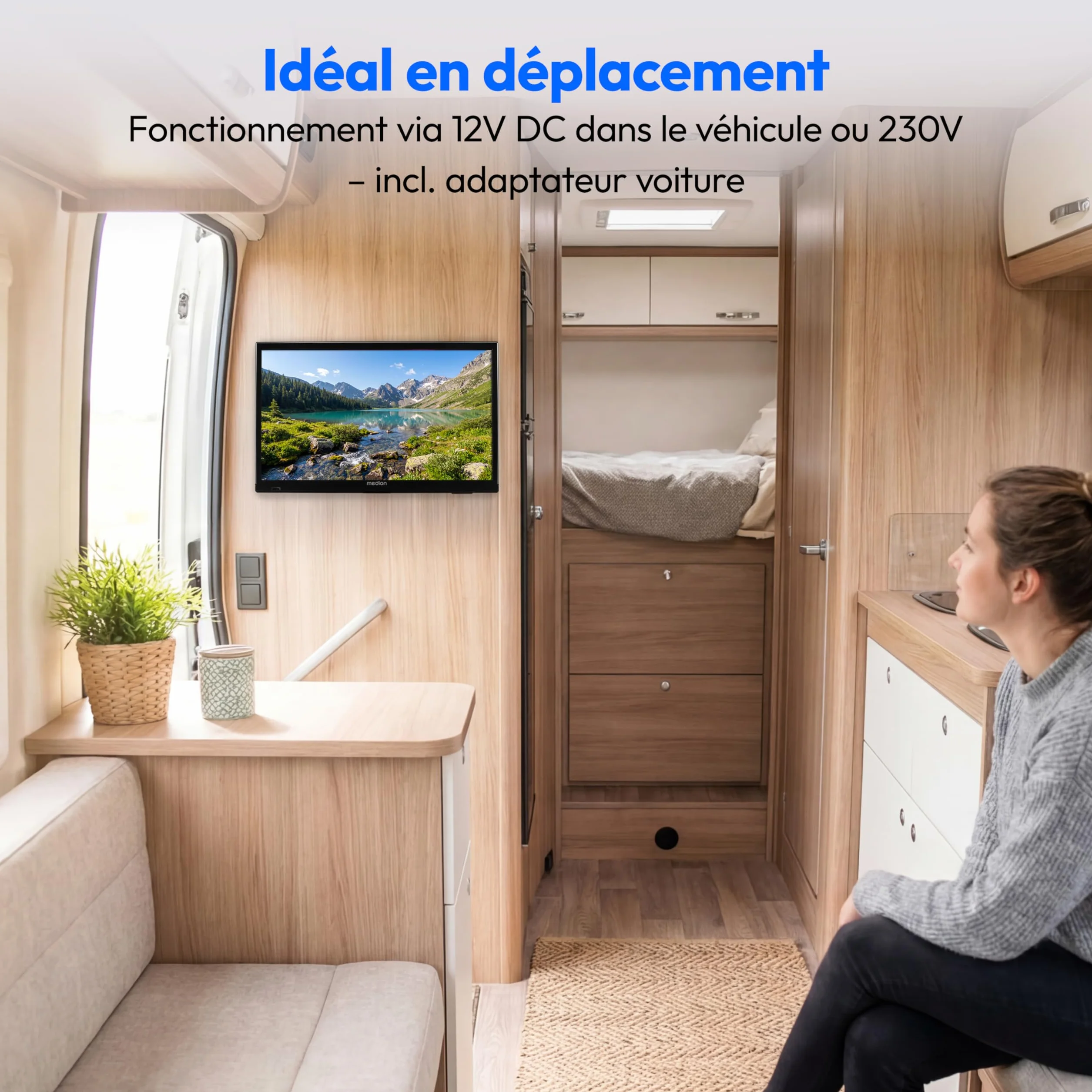 MEDION TV 19 Pouces HD (47 cm) Television Triple Tuner HDMI USB MD 819000