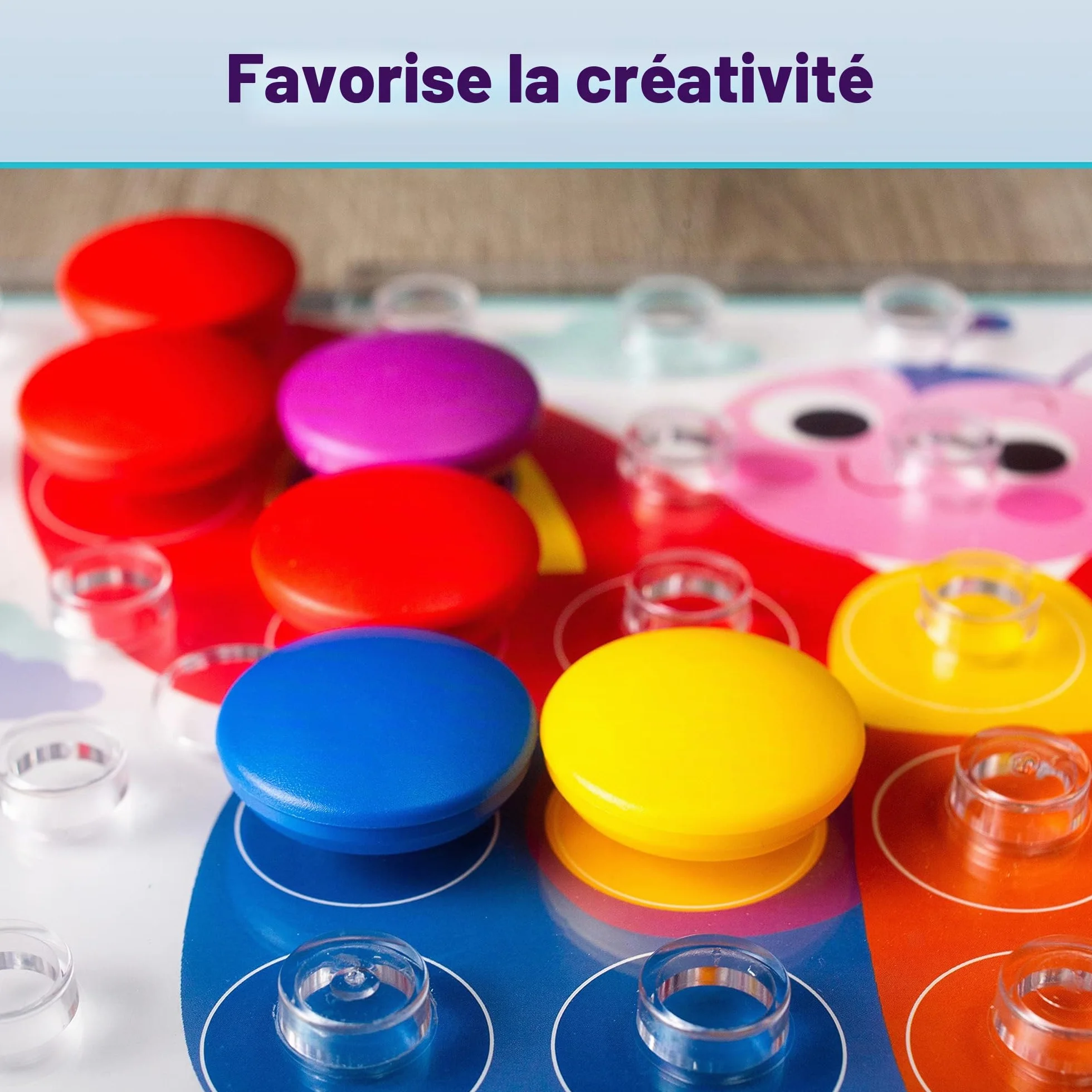Ravensburger Colorino 20832 - Jeu pour Apprendre les Couleurs, Mosaïque Plug-in, Jouet dès 2 Ans