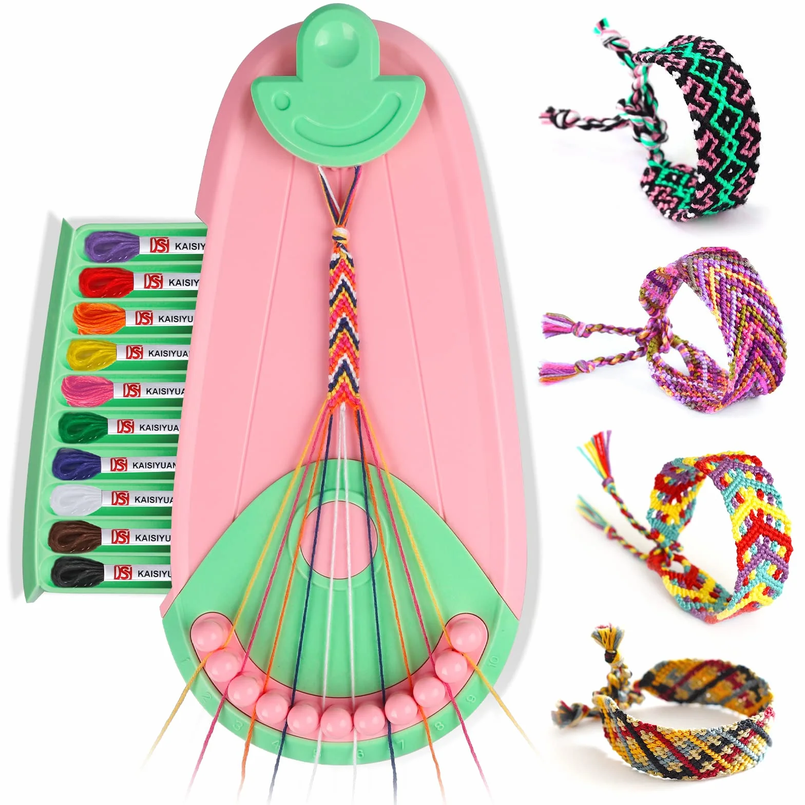 Kit Bracelet Fille, Kit d'artisanat de Bracelet d'amitié pour Filles 6-12 ans, DIY Créatif Enfant, Cadeau Enfant Jouet Fabrication de Bracelets