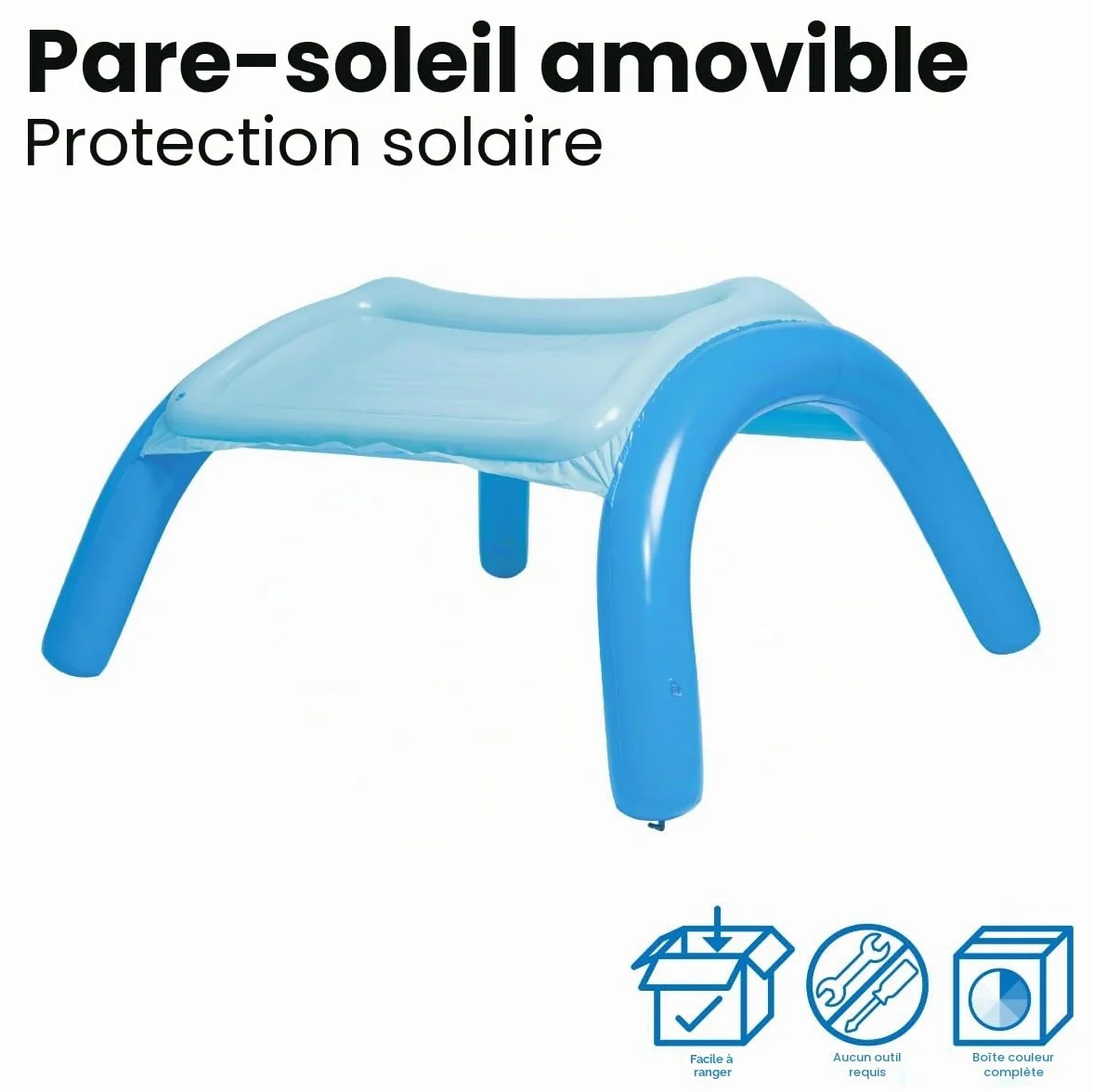 Bestway Piscine de jeu avec auvent bleu 140x140x114 cm