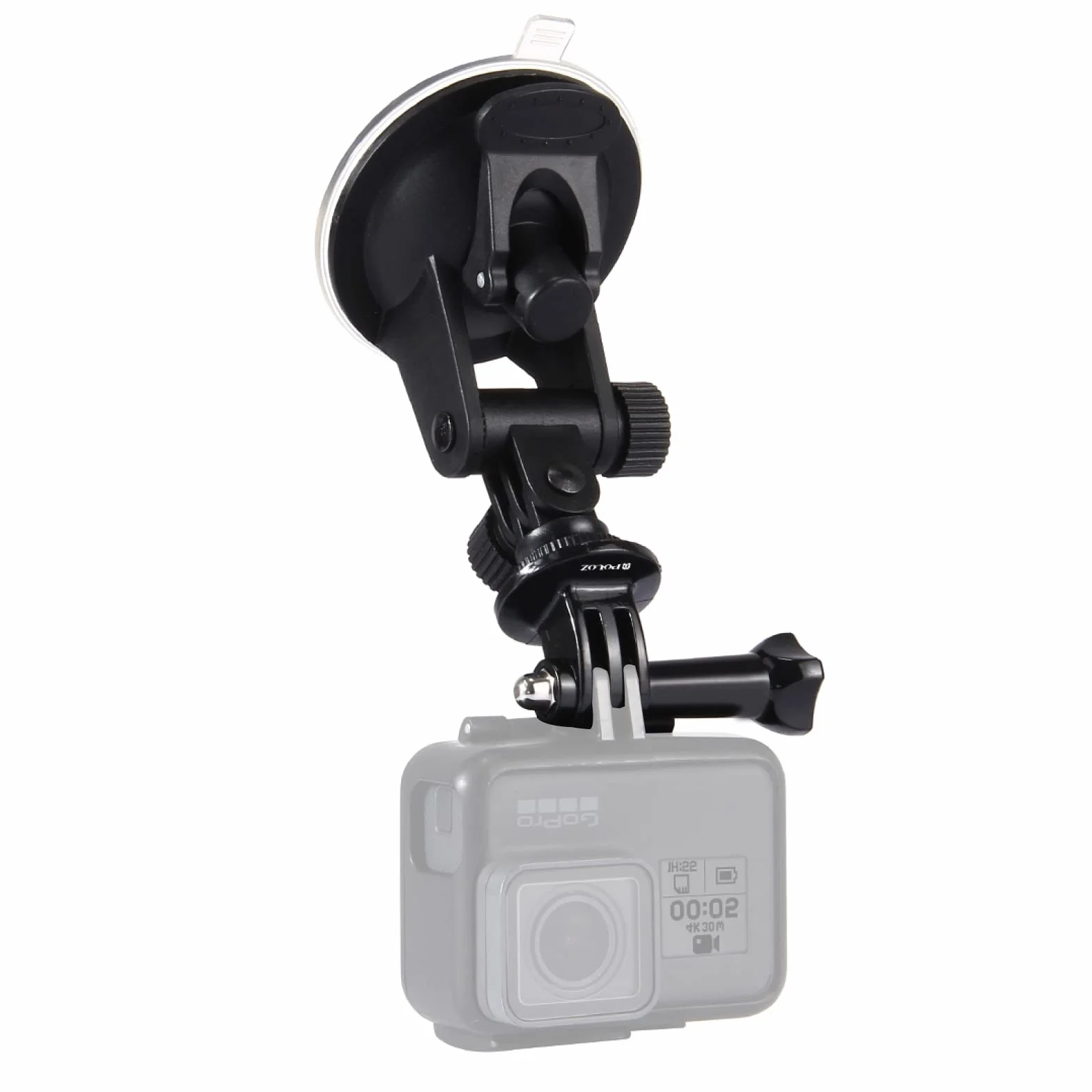 PULUZ Support de Voiture à Ventouse pour GoPro Hero 12,11,10,9,8,7,6,5,4 Max, Fusion - Fenêtres de Bateau et Pare-brises