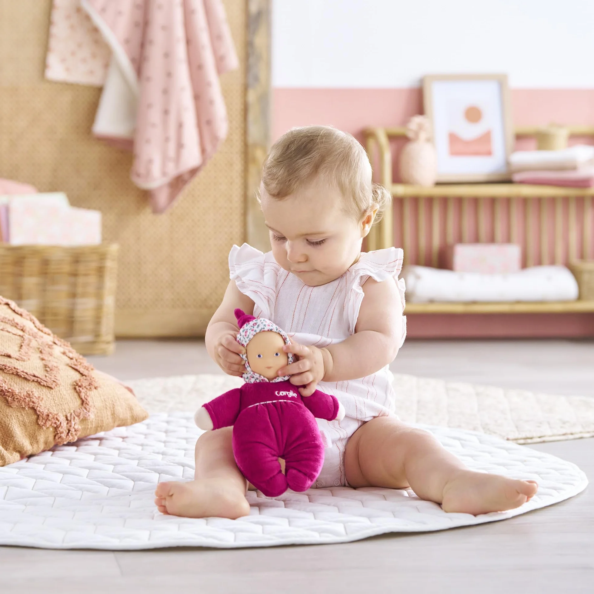Corolle Mon Doudou Babidoux Rose Grenadine 20cm