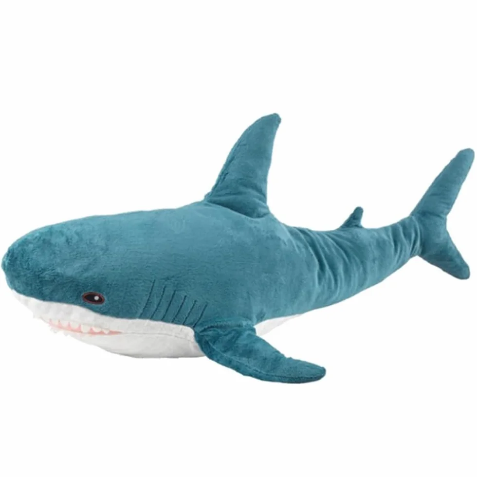 Peluche requin géante 80 cm JULAN coussin décoratif chambre enfant