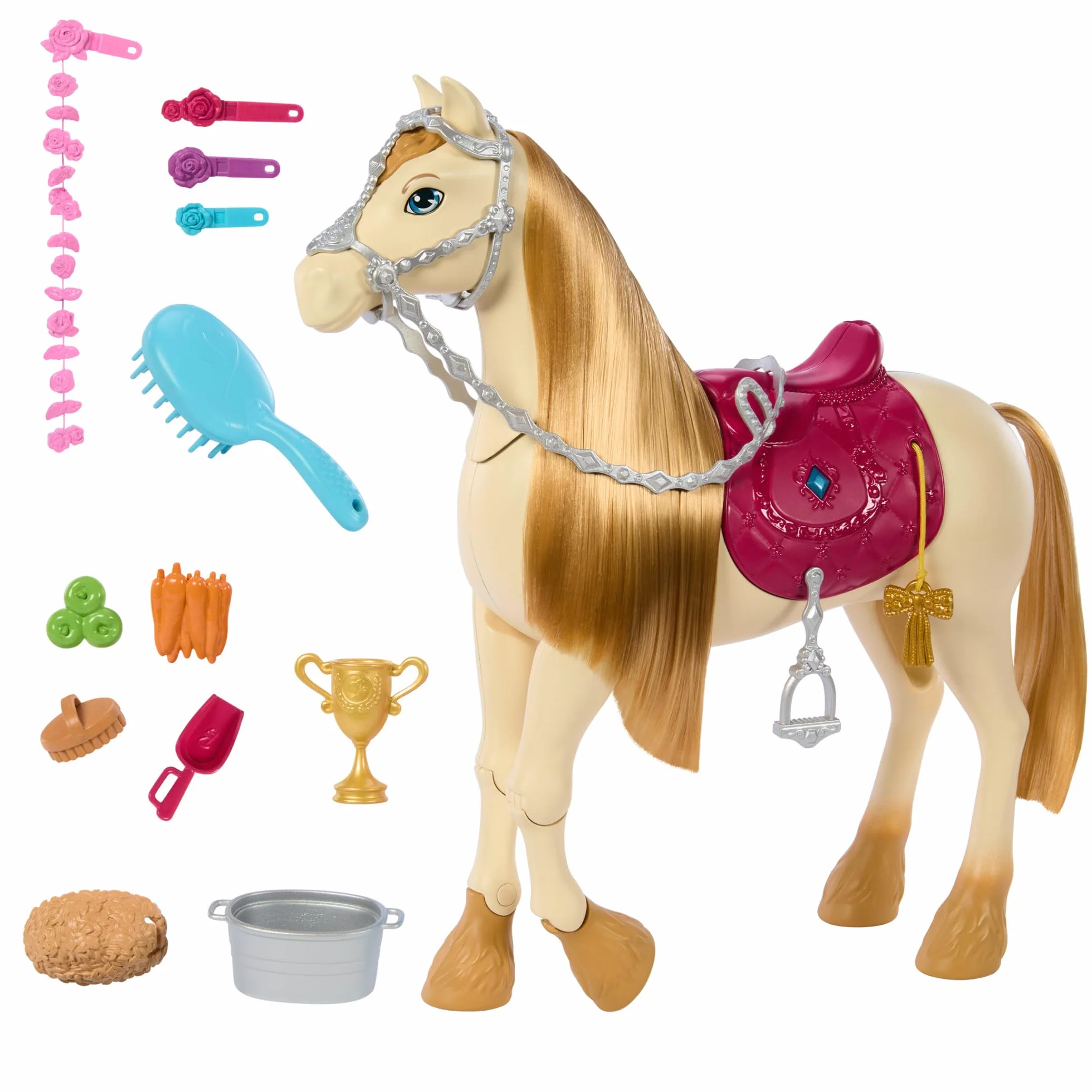 Barbie HXJ42 Les Mystères de la Poursuite du Cheval Perdu et Son Cheval Tornade