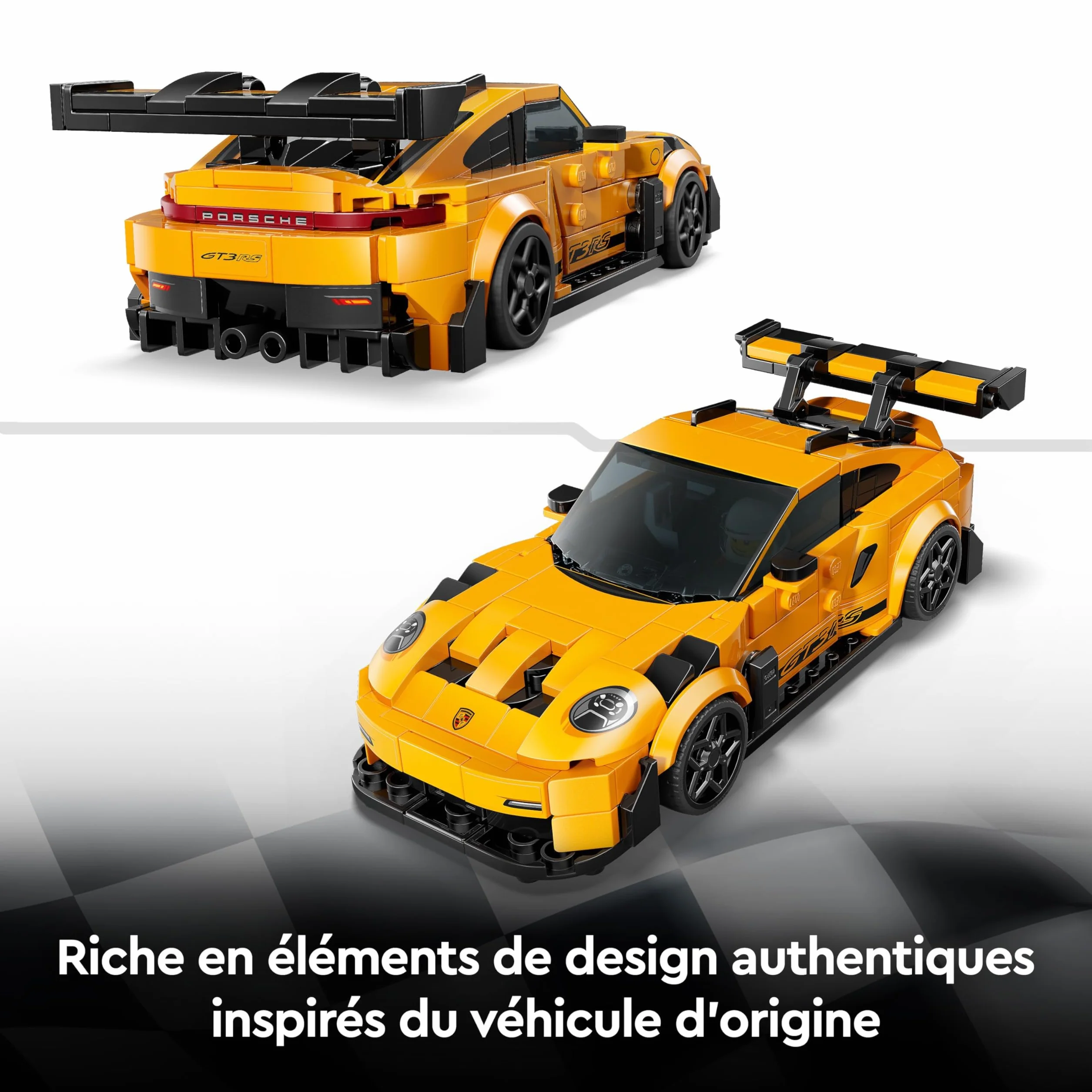 LEGO Speed Champions Porsche 911 GT3 RS Voiture Maquette à Construire Minifigurine Pilote 77239