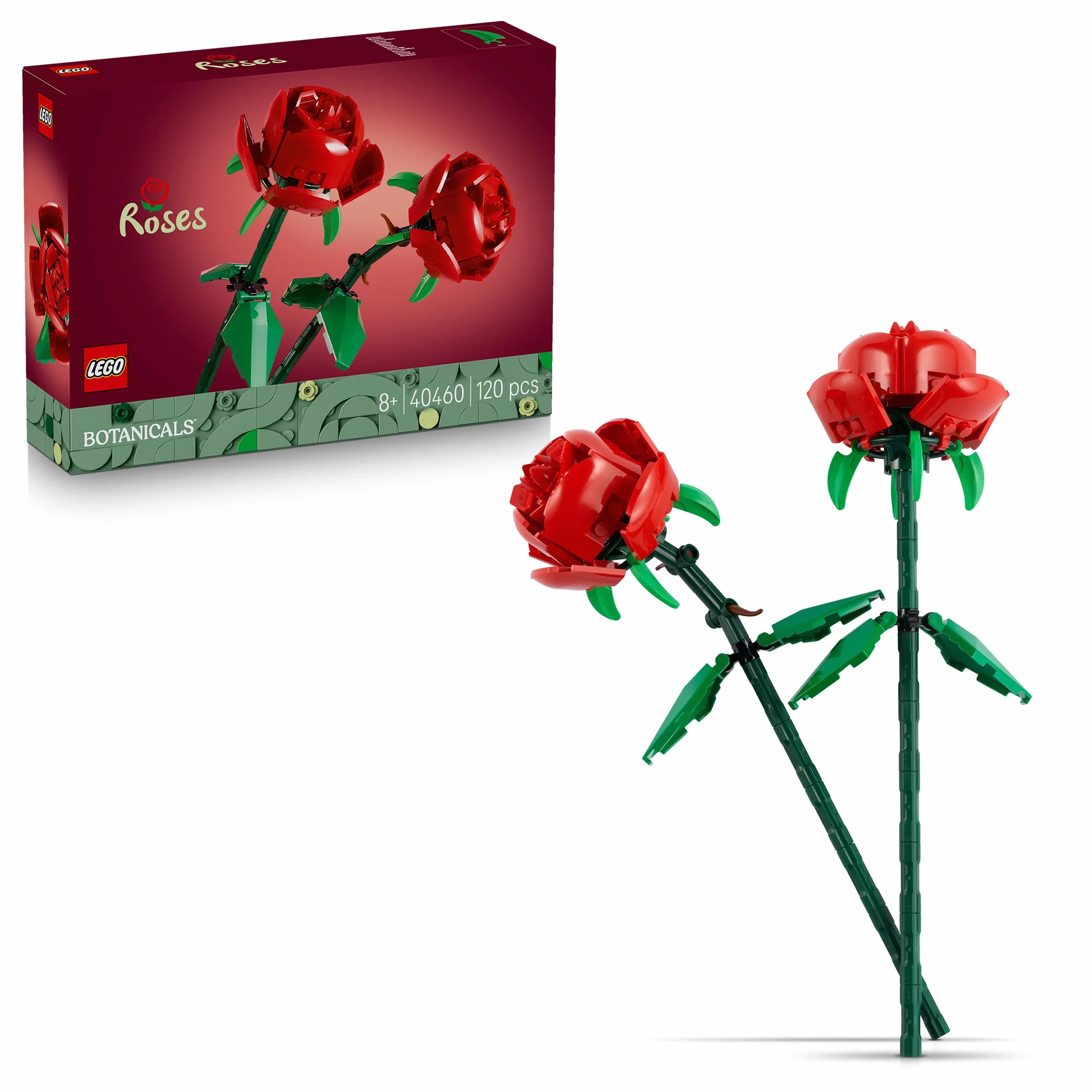 LEGO Botanicals Les Roses 40460 Jeu de Construction Fleurs Artificielles Décoration Florale Maison Bureau