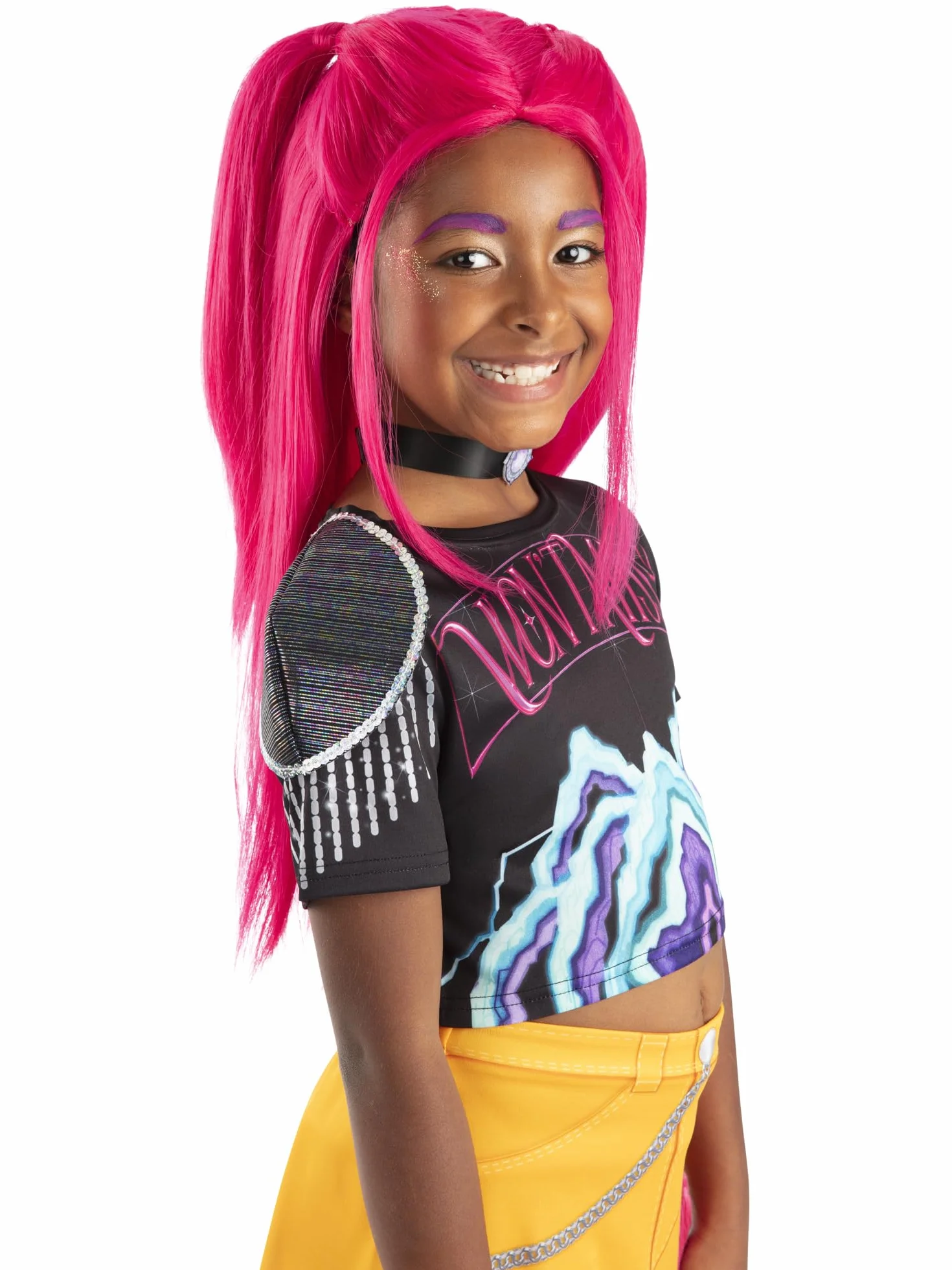 Rubies Netflix KPOP Demon Hunters Perruque enfant Mira Huntrix Taille unique