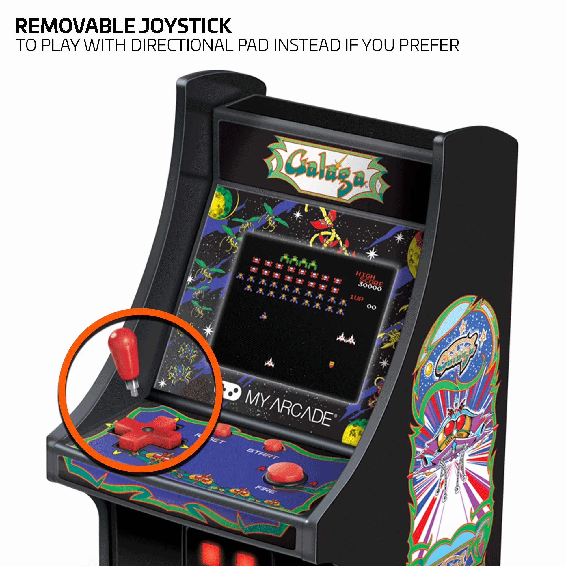 My Arcade Micro Player Galaga Mini Borne Retro