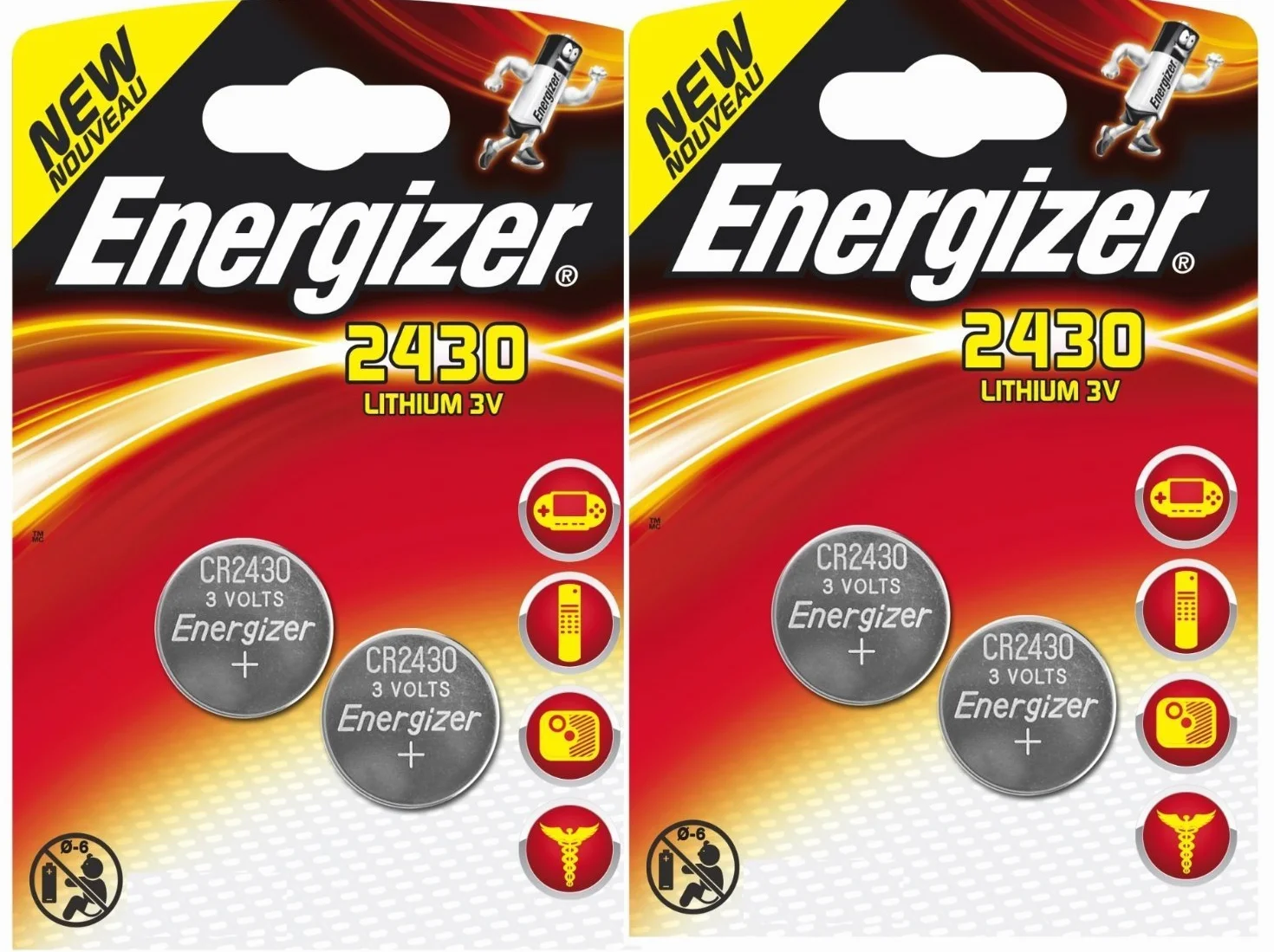Energizer CR2430-2 Blister DE 2 Piles Lithium 3V