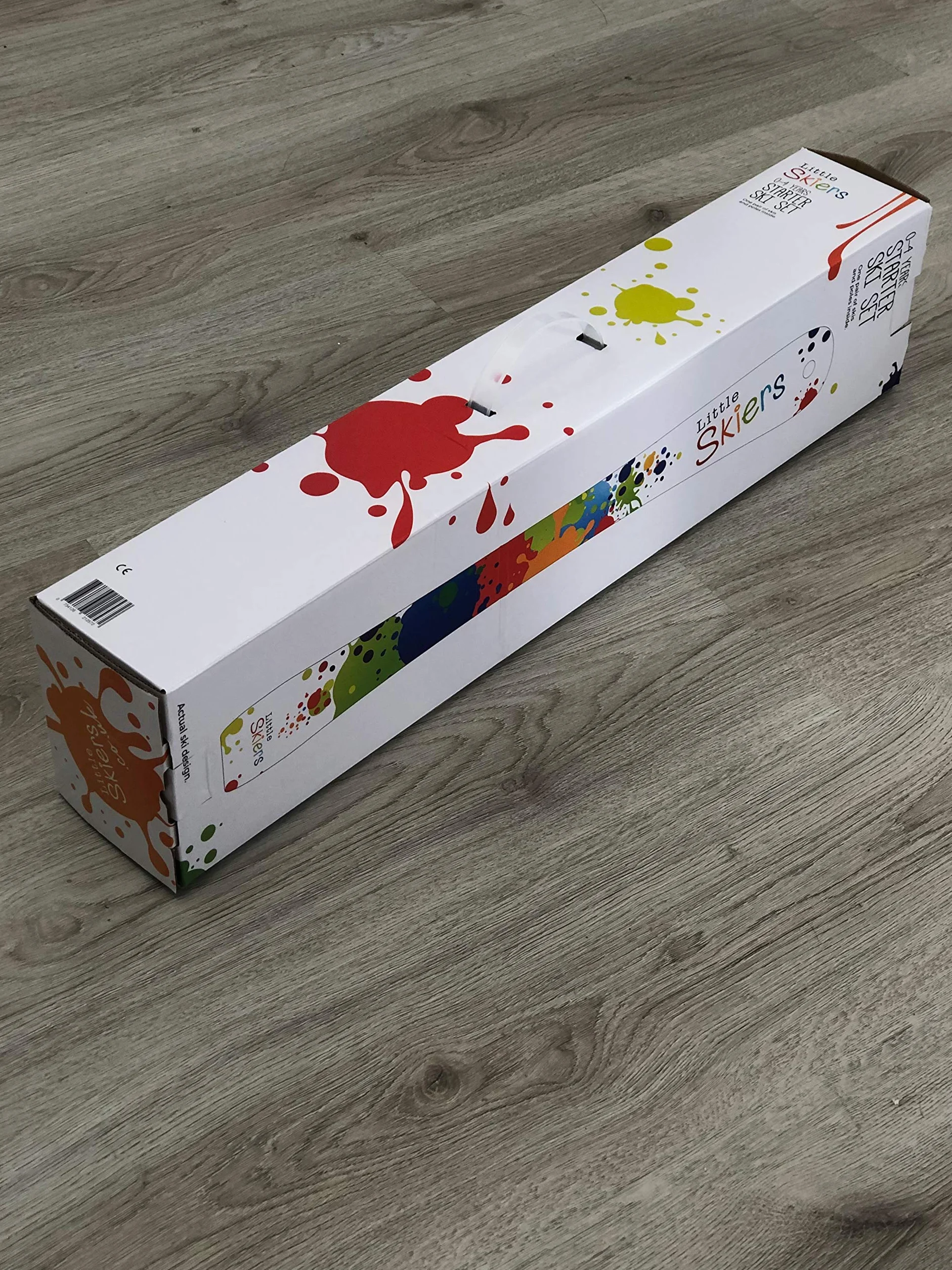 Skis et bâtons en plastique pour débutants de 0 à 4 ans