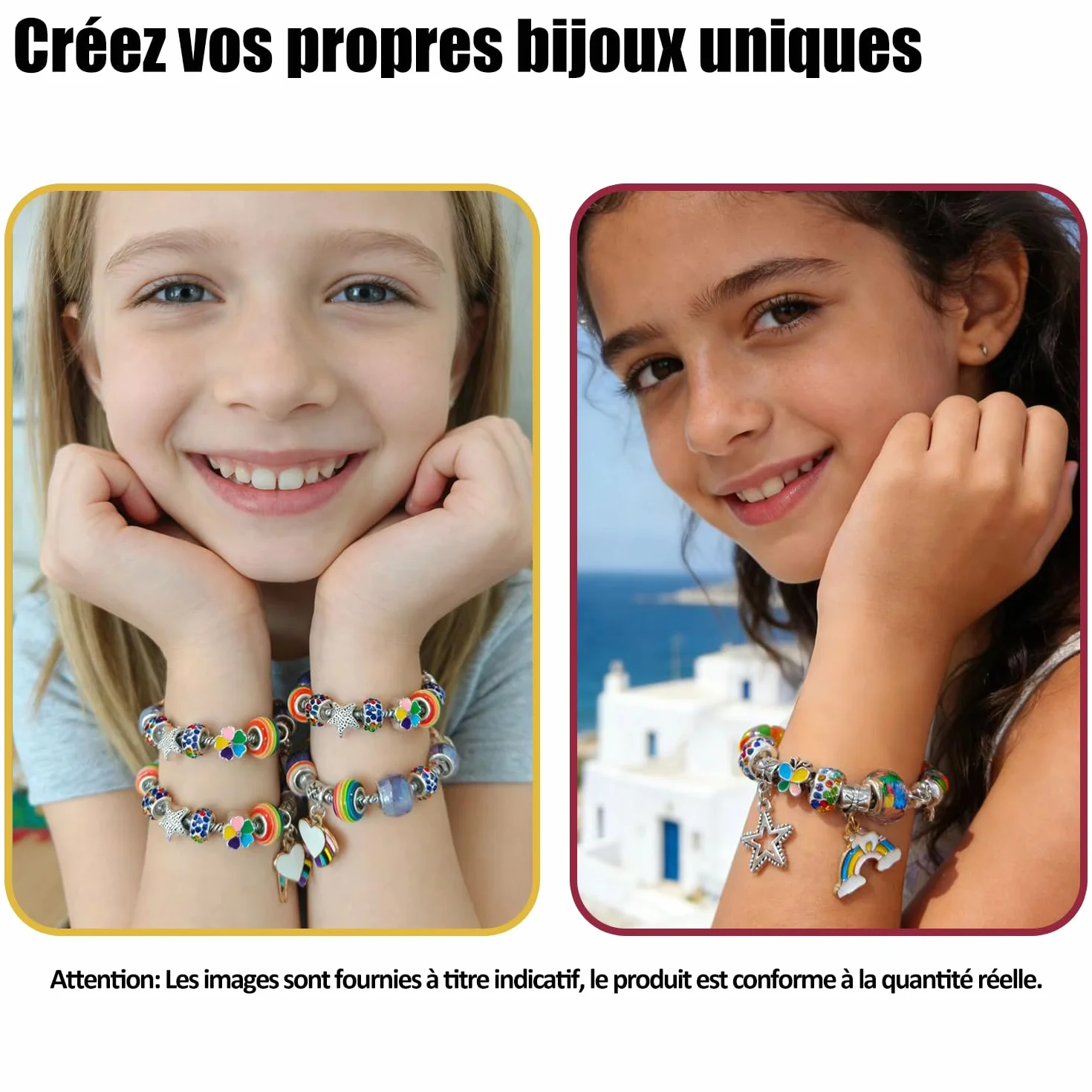 Kit de Strass Cheveux et Bracelet, Jouet Fille 5-12 Ans