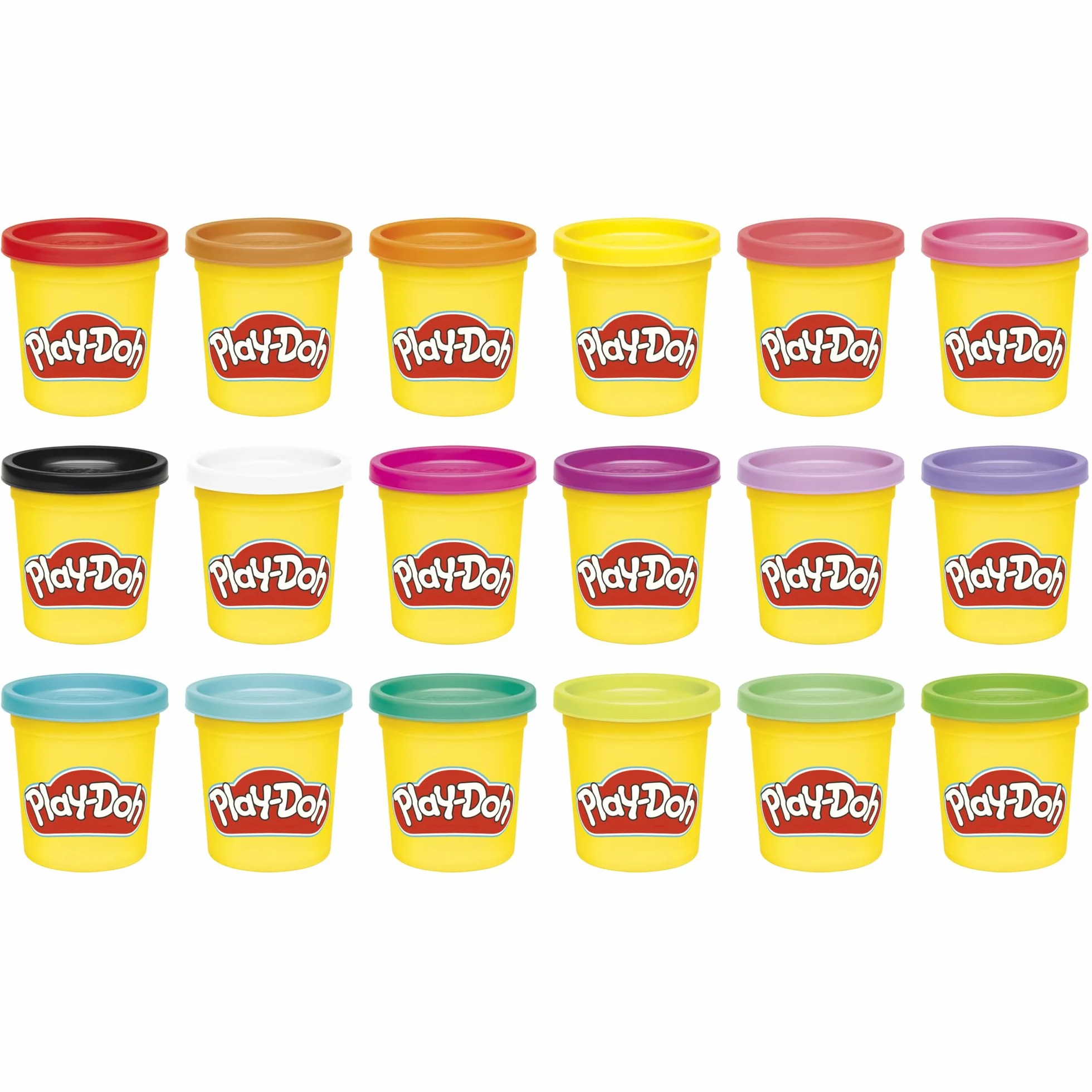 Play-Doh Pack de 18 Pots Pâte à modeler Imagination Activité manuelle Dès 3 ans