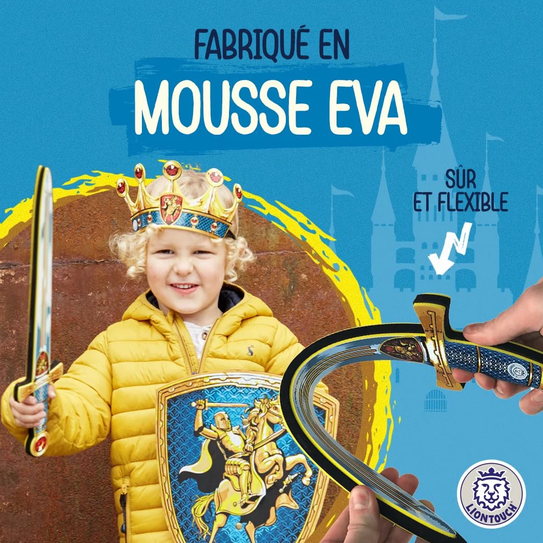 Liontouch Épée en Mousse pour Garçons 3-6 Ans Jouet Médiéval Chevalier Sécurité Costume