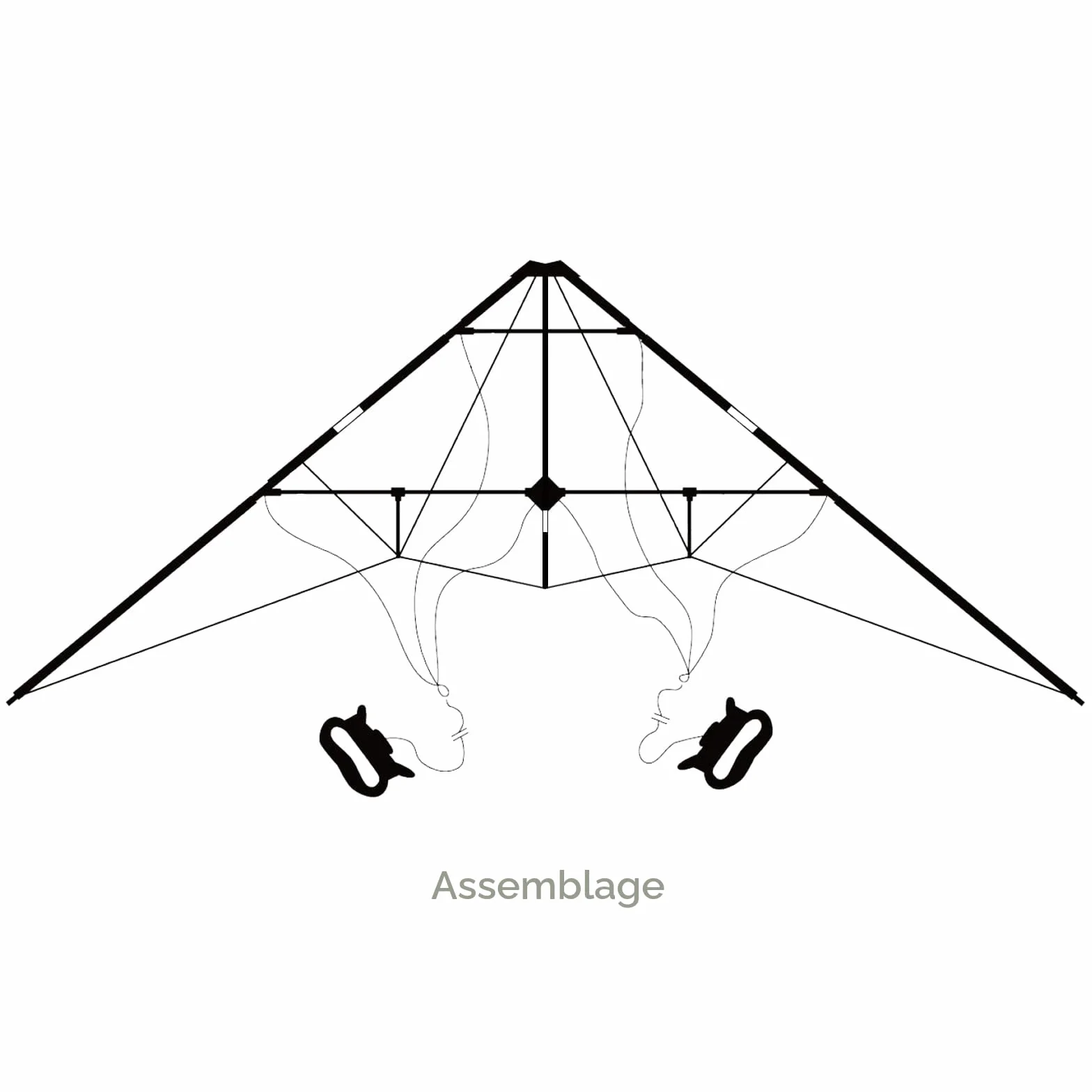 Cerf-volant de Acrobatie à Double Ligne Touch the sky pour Enfants et Adultes, Facile à Voler