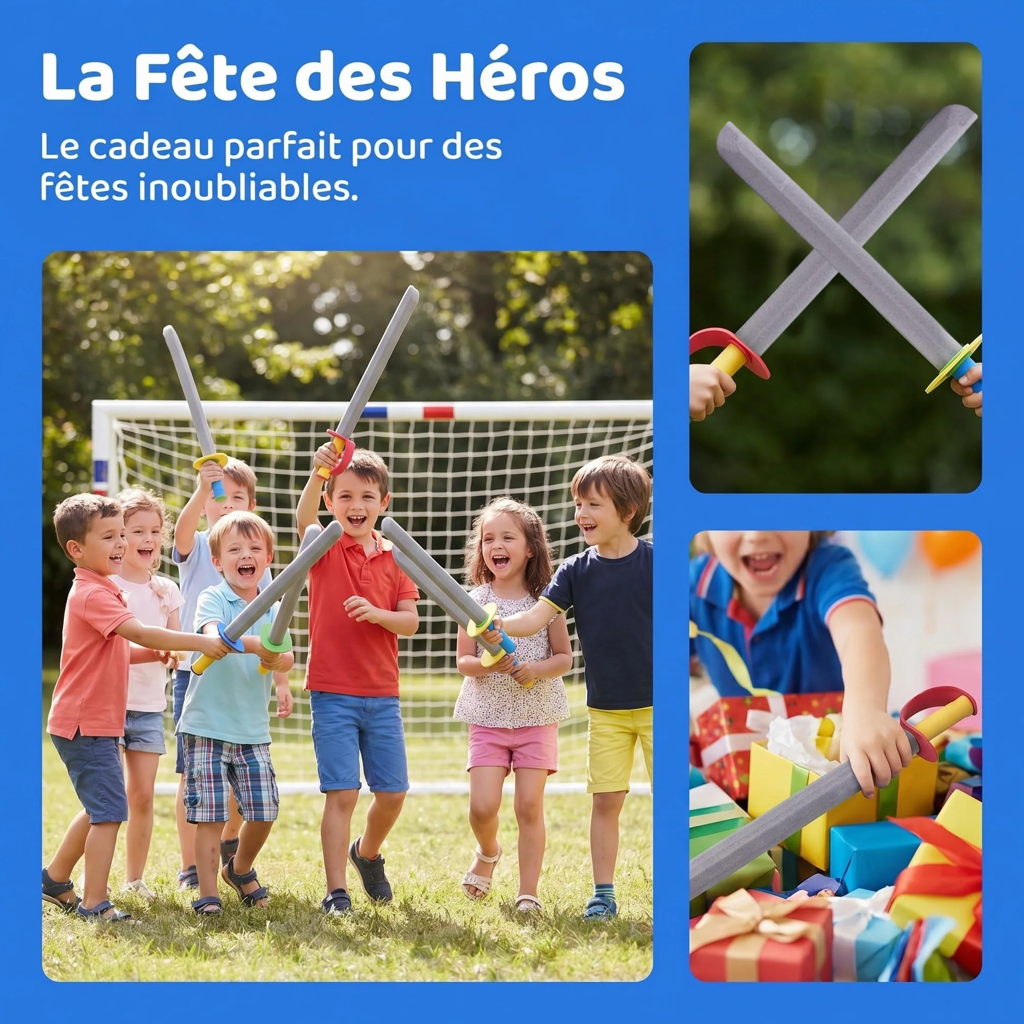 Épées en Mousse pour Enfants, Jouets d'épée, 6 Pièces