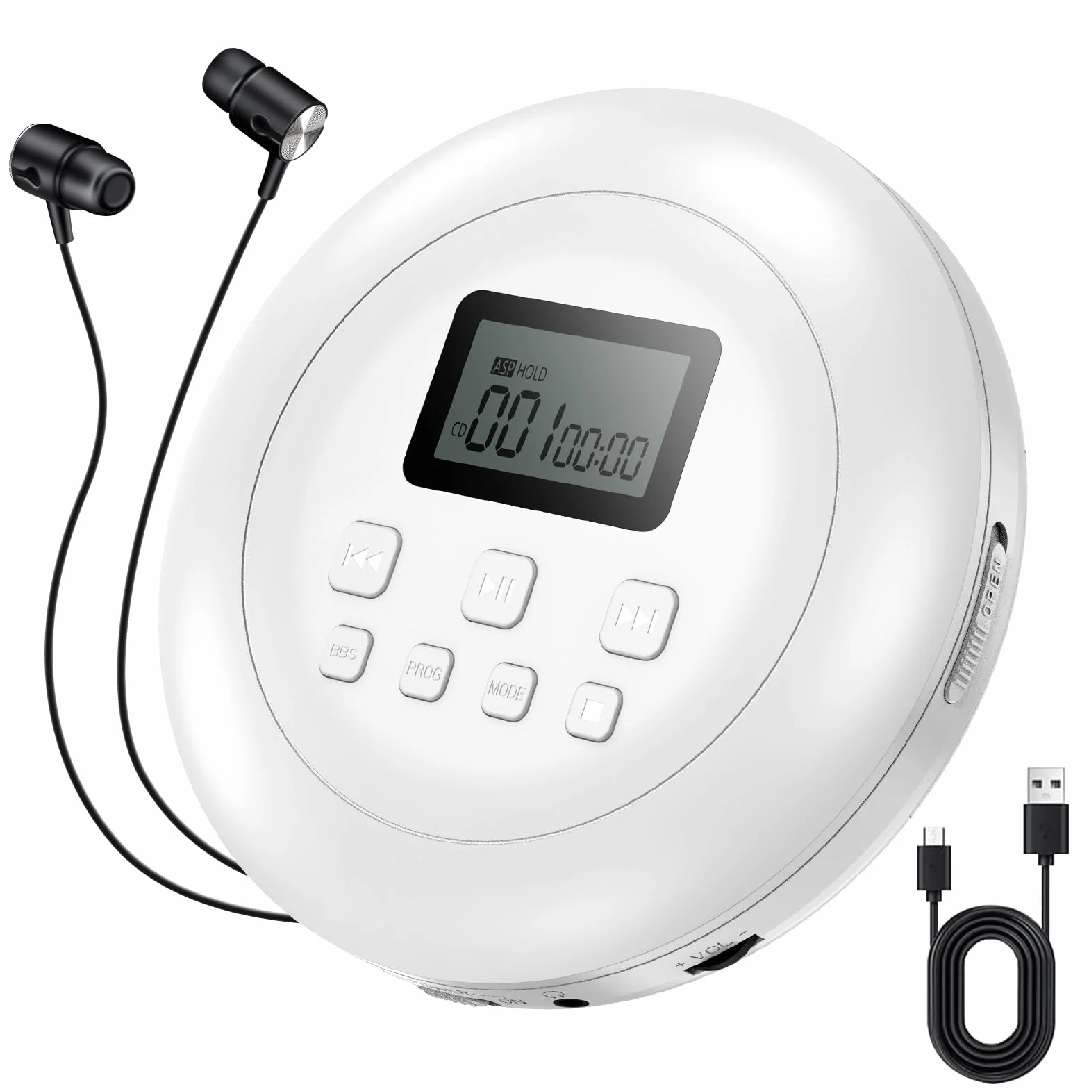 Lecteur Portable HiFi Écran LCD Anti-Glisse Protection Memoriale Voiture