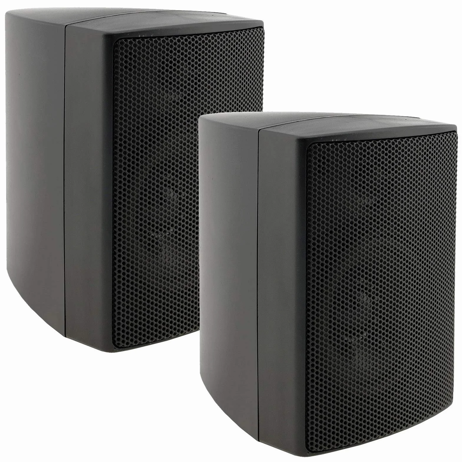 ChiliTec Paire d'enceintes murales 2 Voies 40 W 8 Ohm Noir HiFi Home Cinéma