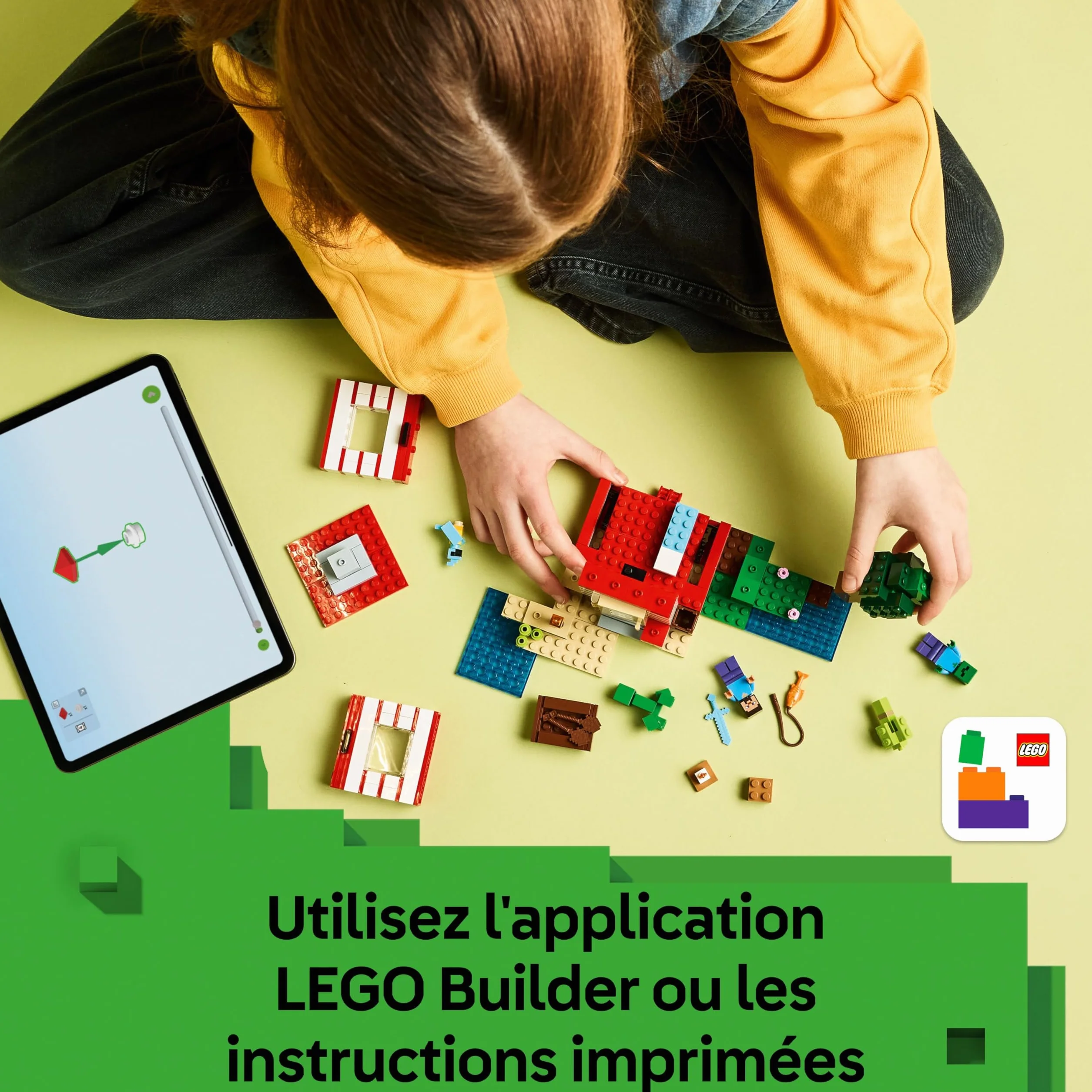 LEGO Minecraft La Maison en TNT de la Jungle 21275 Jouet Interactif avec Figurines Steve Creeper Zombie Fonction TNT Cadeau 8 Ans