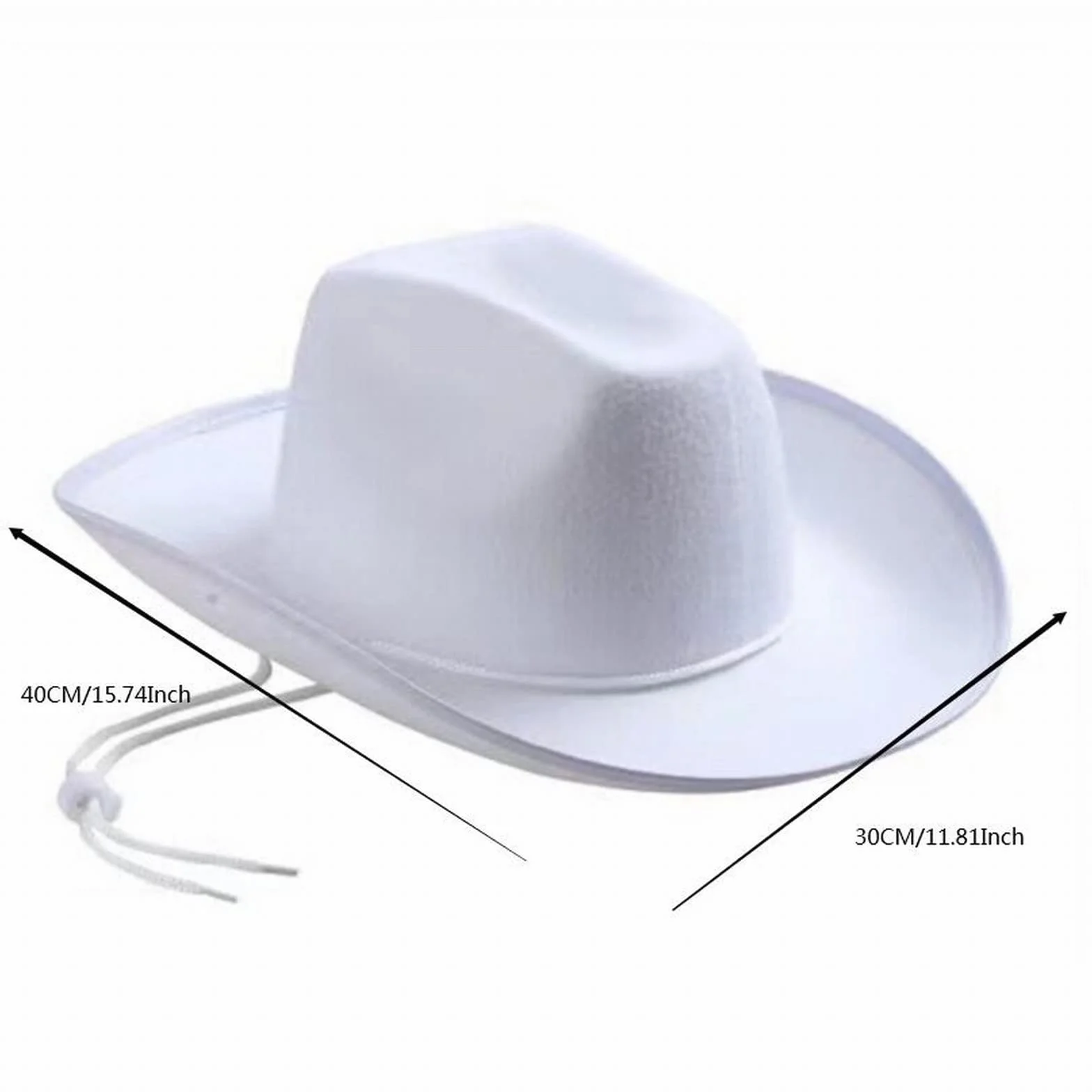 Chapeau de cowboy blanc Ensemble de fête pour enfant garçon