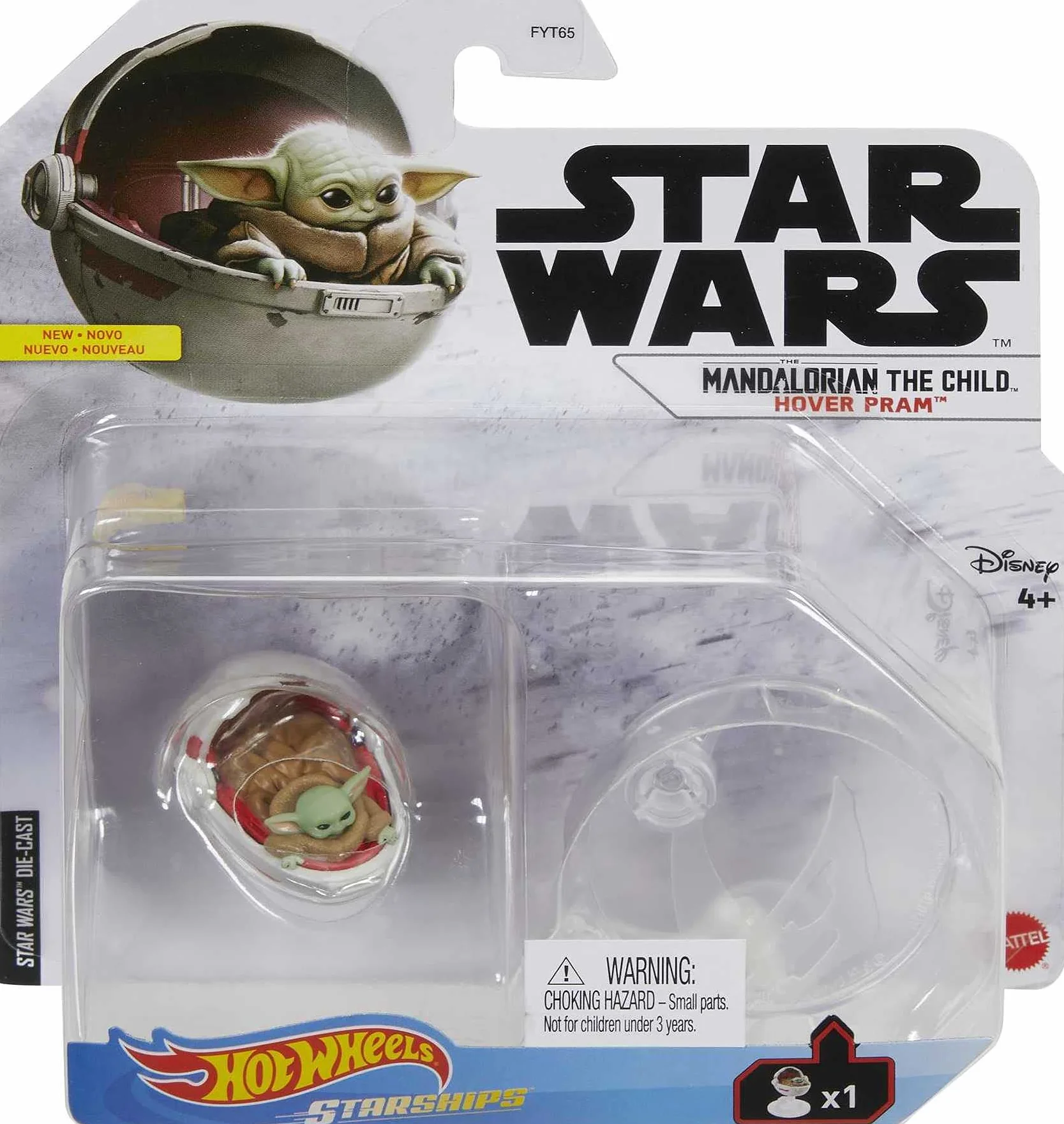 Hot Wheels Star Wars Starships The Mandalorian The Child Hover Pram Metal Vehicle