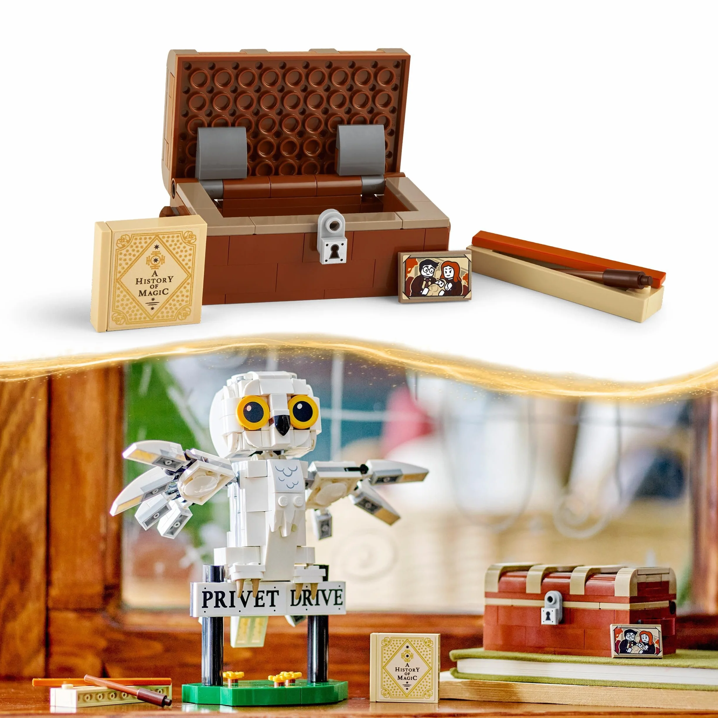 LEGO Harry Potter 76425 Hedwige au 4 Privet Drive Jouet de Construction pour Enfants Figurine de Chouette Cadeau dès 7 Ans