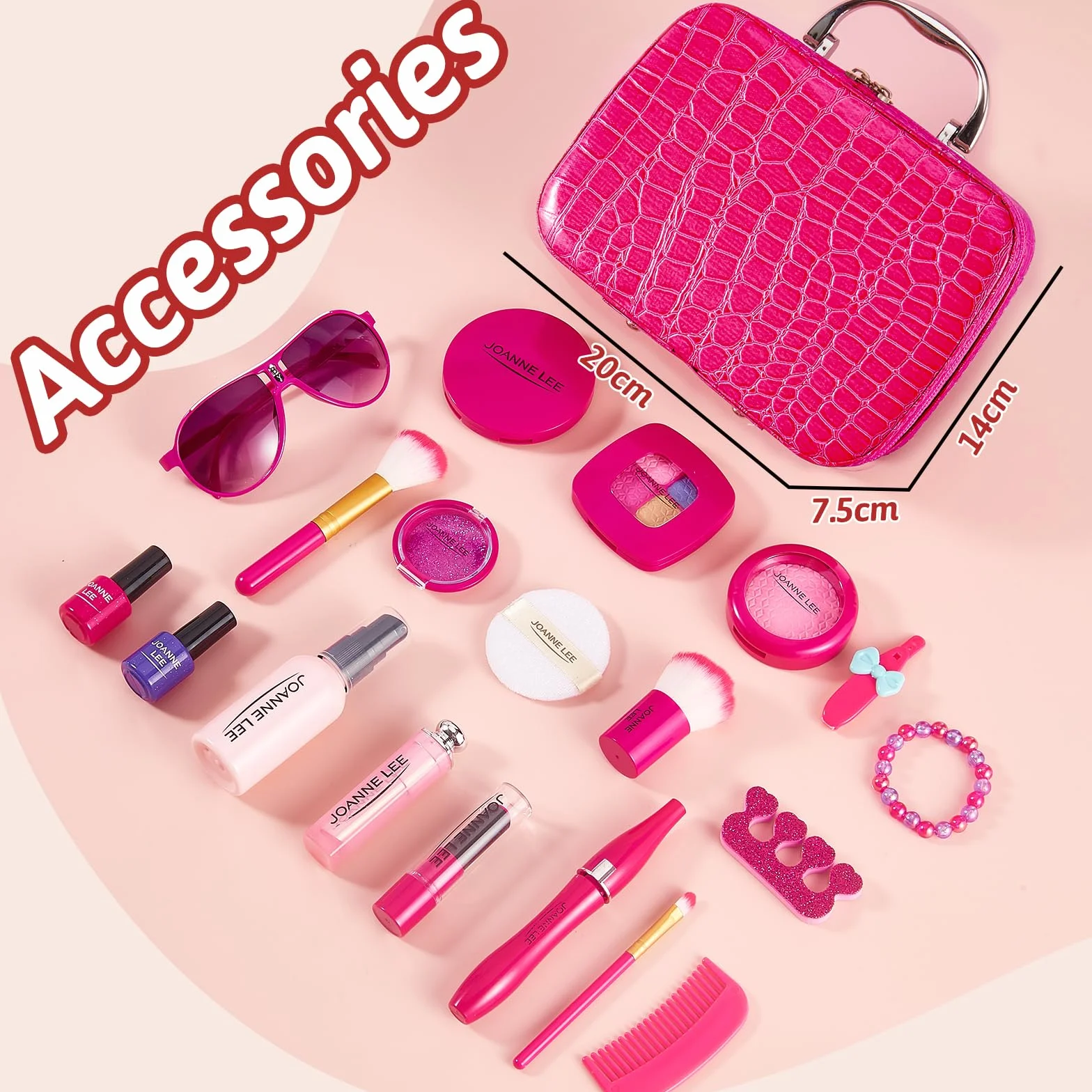 LINFUN KIDS Malette Maquillage Enfant Fille Jouet, Valise Maquillage Fille, Cadeau Anniversaire 3 4 5 6 Ans