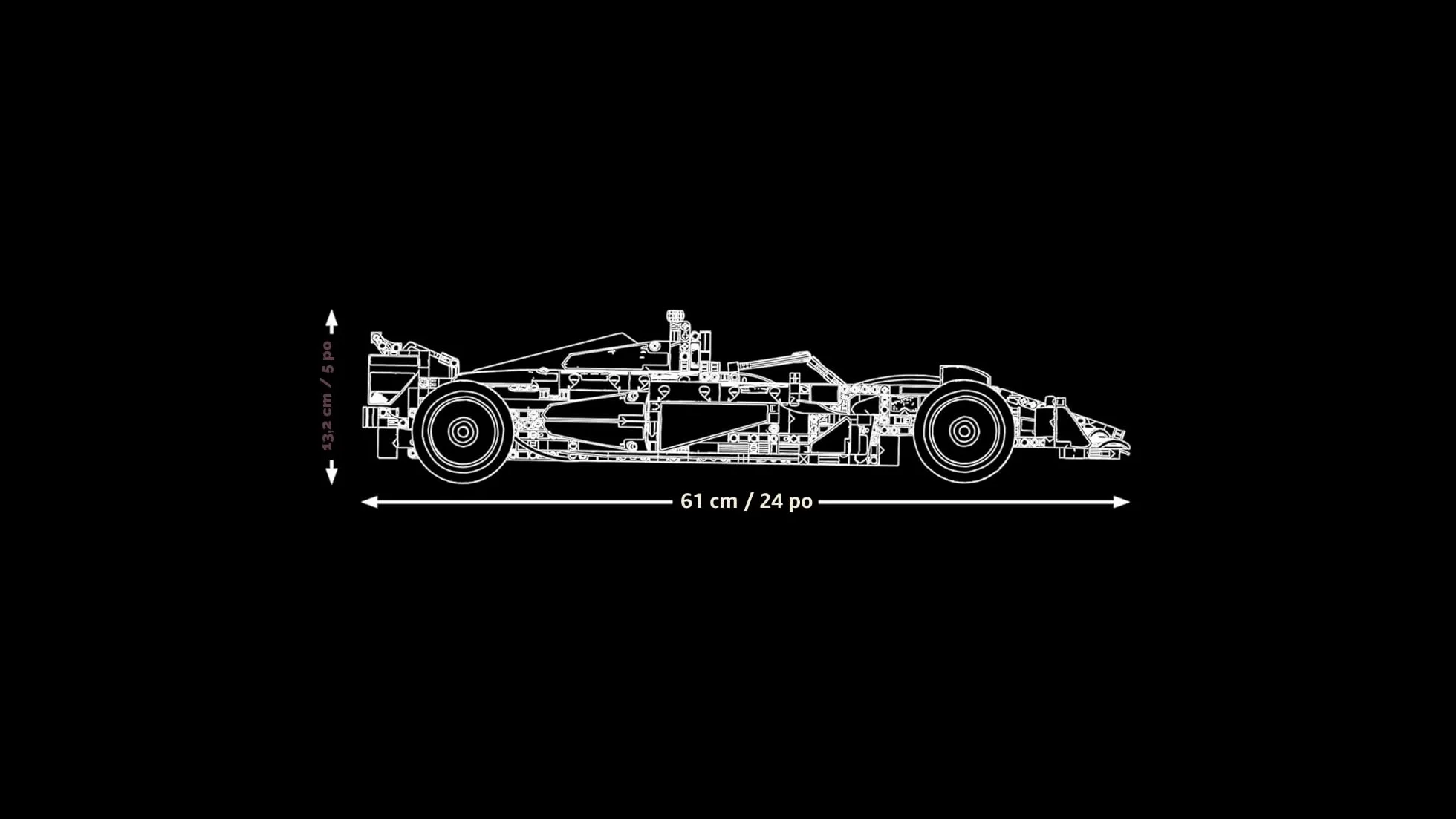 LEGO Technic Ferrari SF-24 F1 Maquette 1/8 Voiture de Course Collector Moteur V6 Boîte de Vitesses DRS Volant 42207