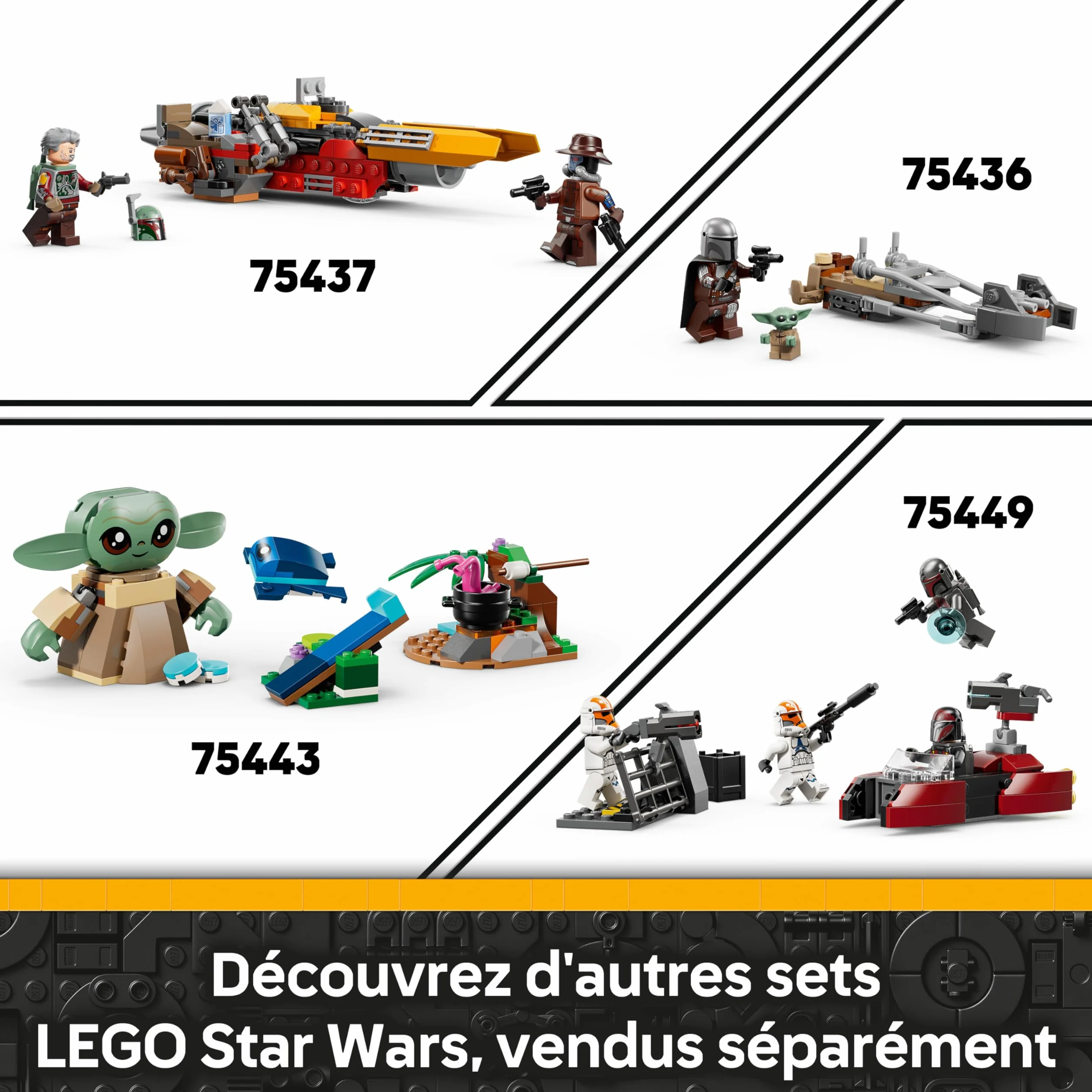 LEGO Star Wars 75448 Robot du Shock Trooper Clone - Jouet Robot Figurine Articulée avec Fusil Blaster & Minifigurine