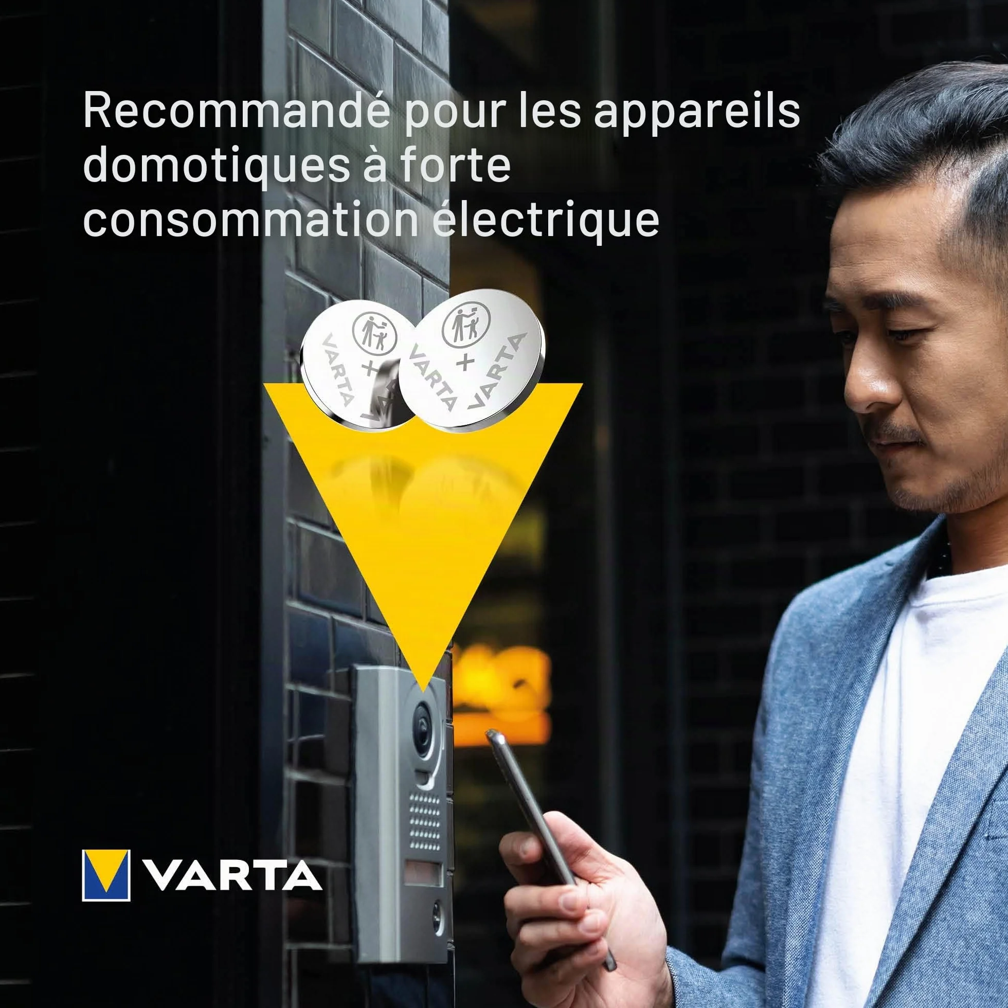 VARTA Piles Bouton CR2032, lot de 5, Lithium 3V, emballage sécurisé pour les enfants