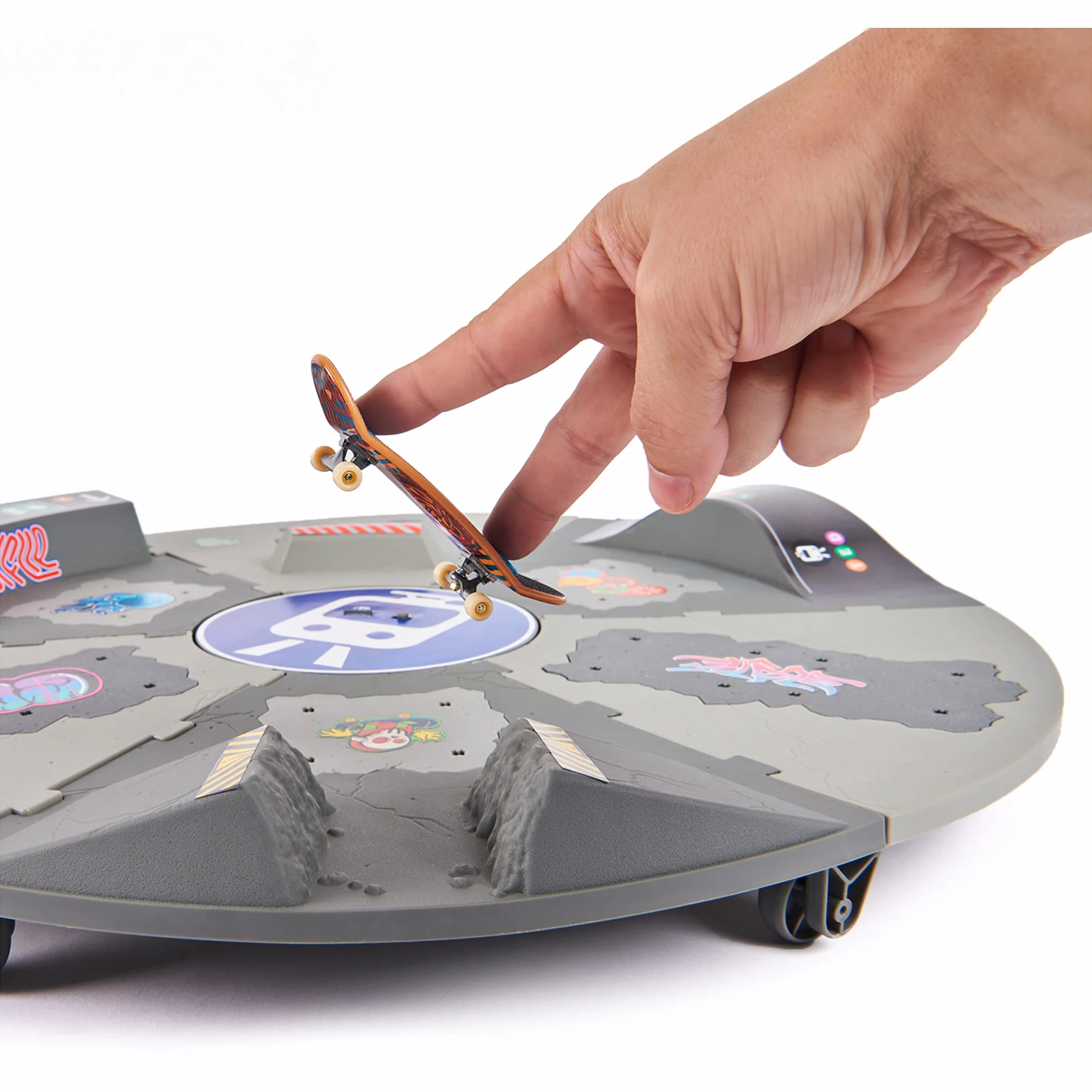 Tech Deck Finger Skate Rampe Motorisée Rotative 360° 50 cm - X-Connect - Jouet Enfant 6 Ans+