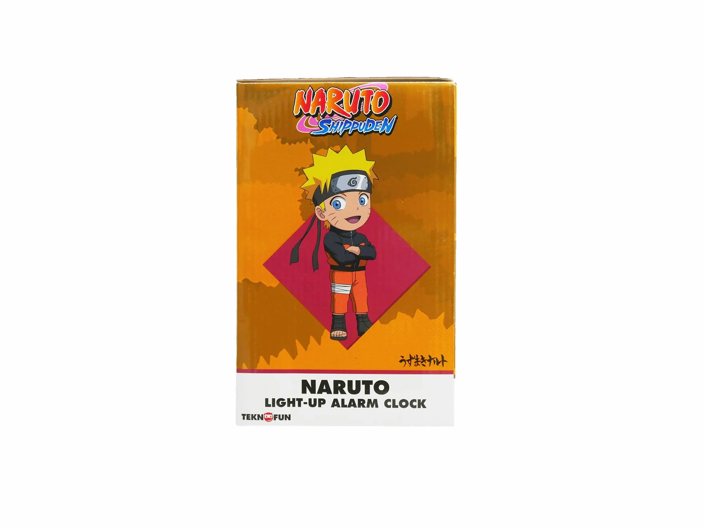 Réveil Lumineux Naruto Shippuden 18 cm - Noire Orange Jaune - Fonctionne 3 x AAA/Secteur - Câble USB Inclus - Bleu - Dès 6 Ans